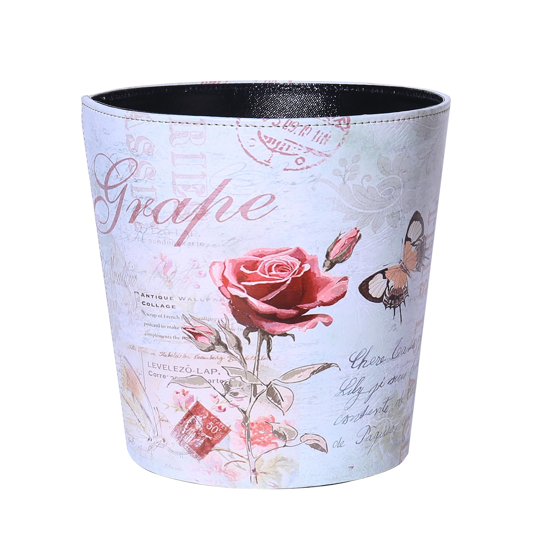 PU Leather Small Trash Can Wastebasket