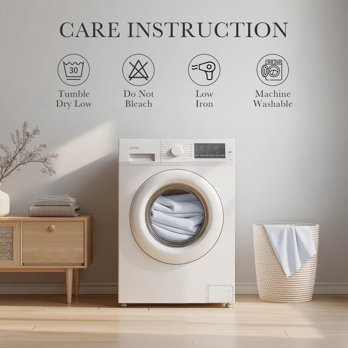 Greyish White Blackout Curtains for Bedroom 63 Inch Length 2 Pcs (2 Count)
