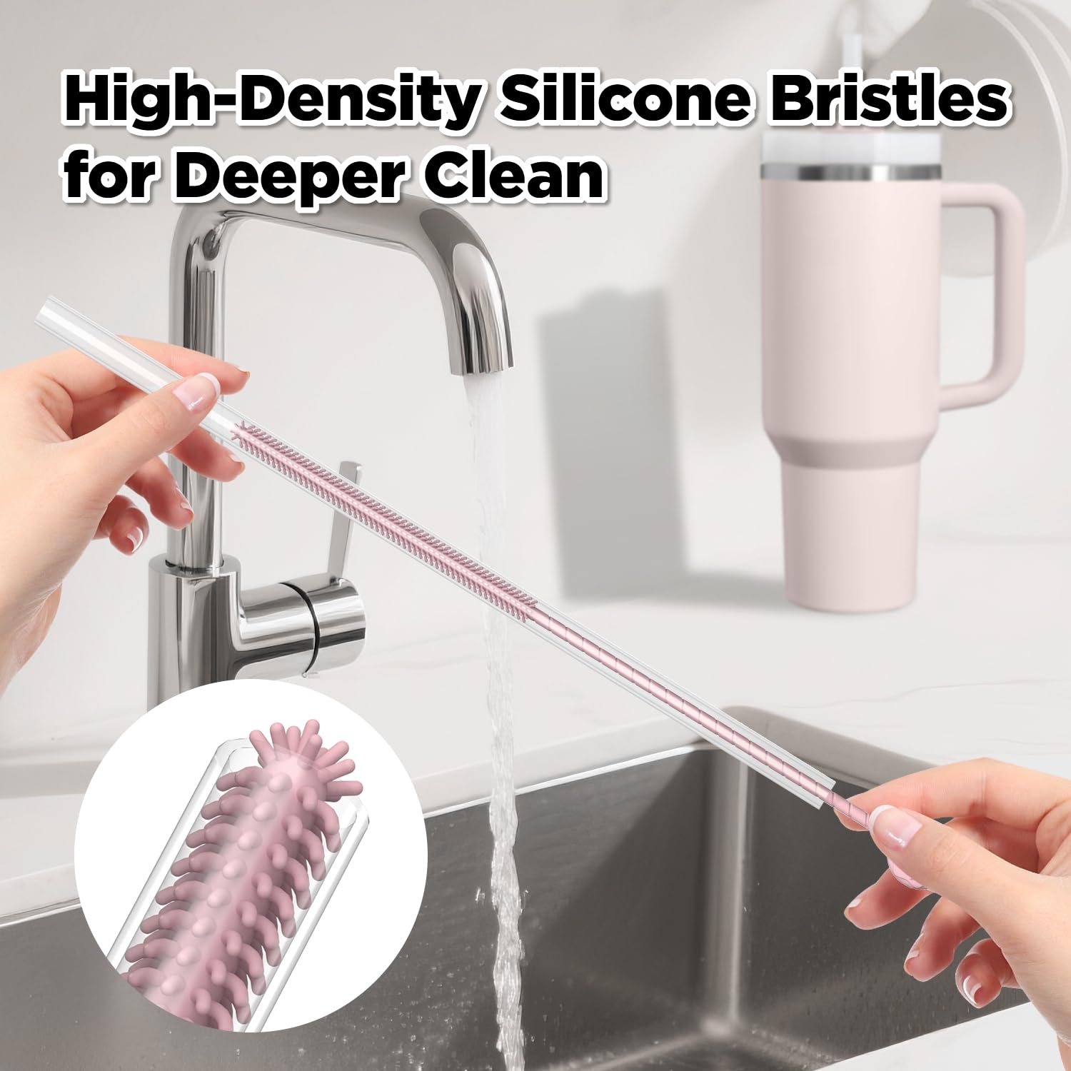 Silicone Straw Cleaner Brush (2 Count)