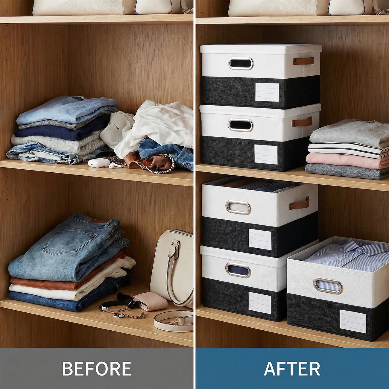 Storage Bins with Lids [3 (3 Count)