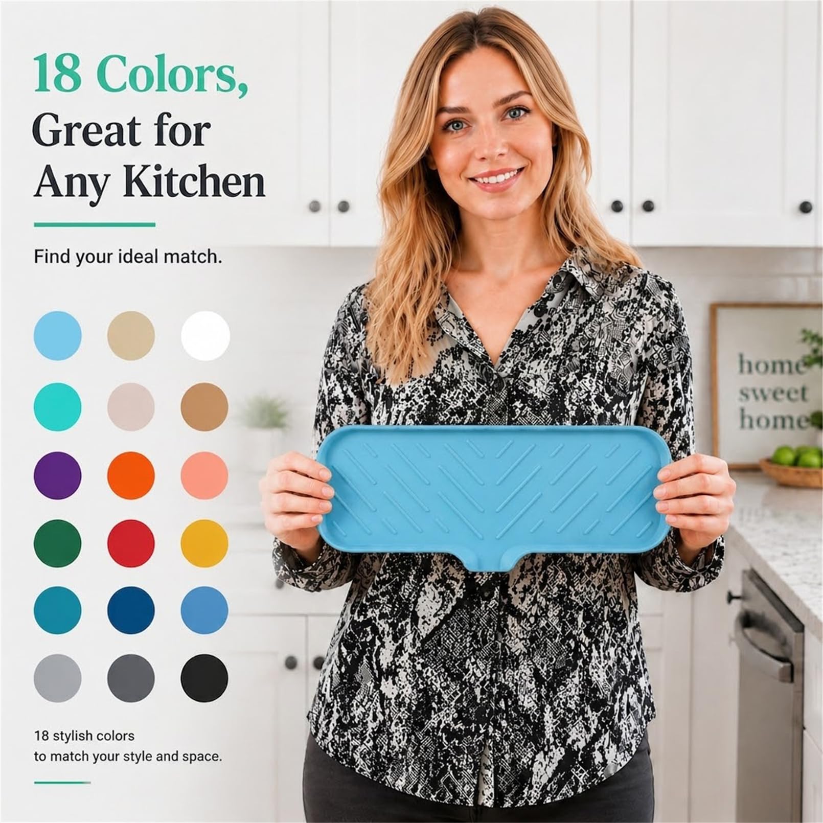 Silicone Soap Dish with Drain Spout