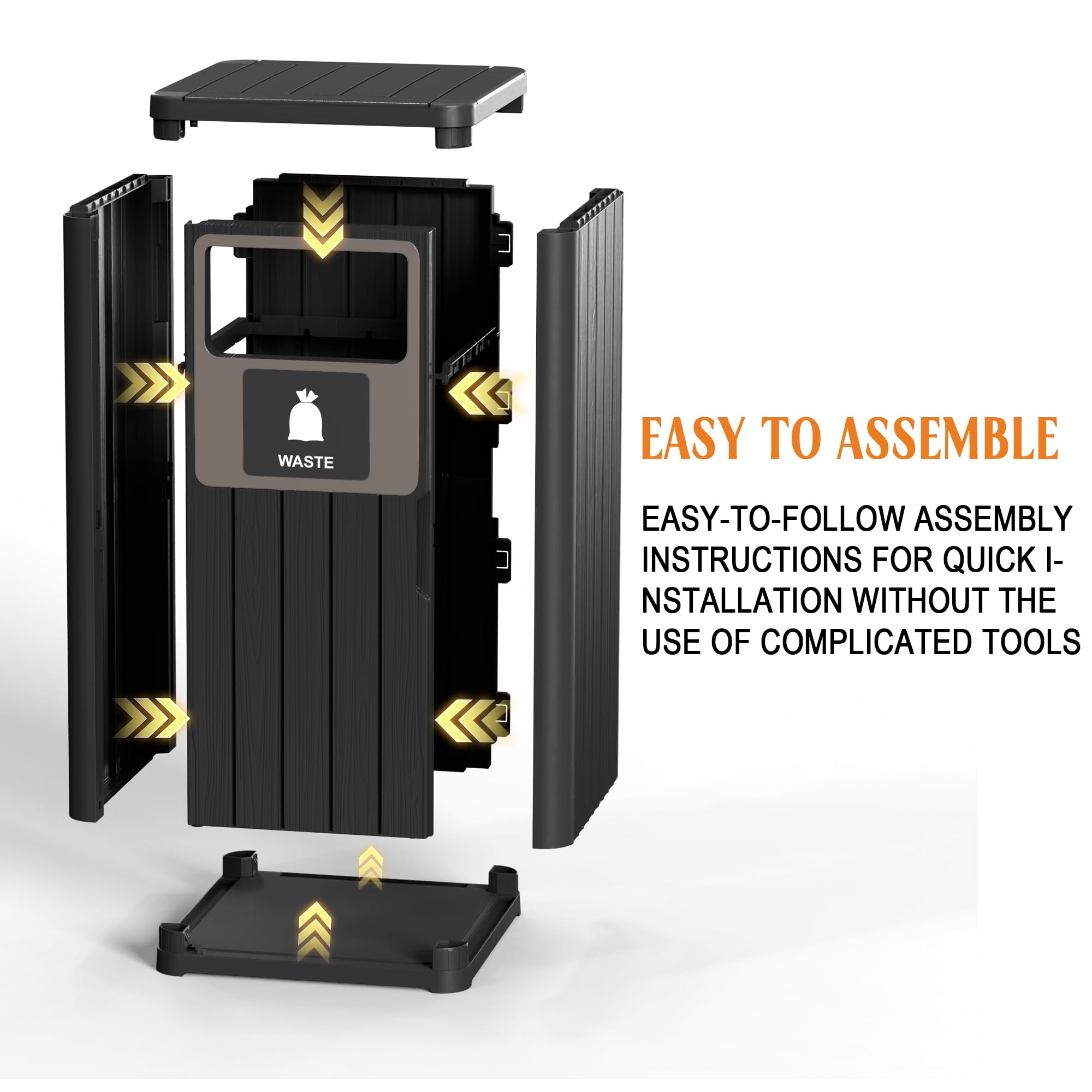 Outdoor Single Barrel Trash Can