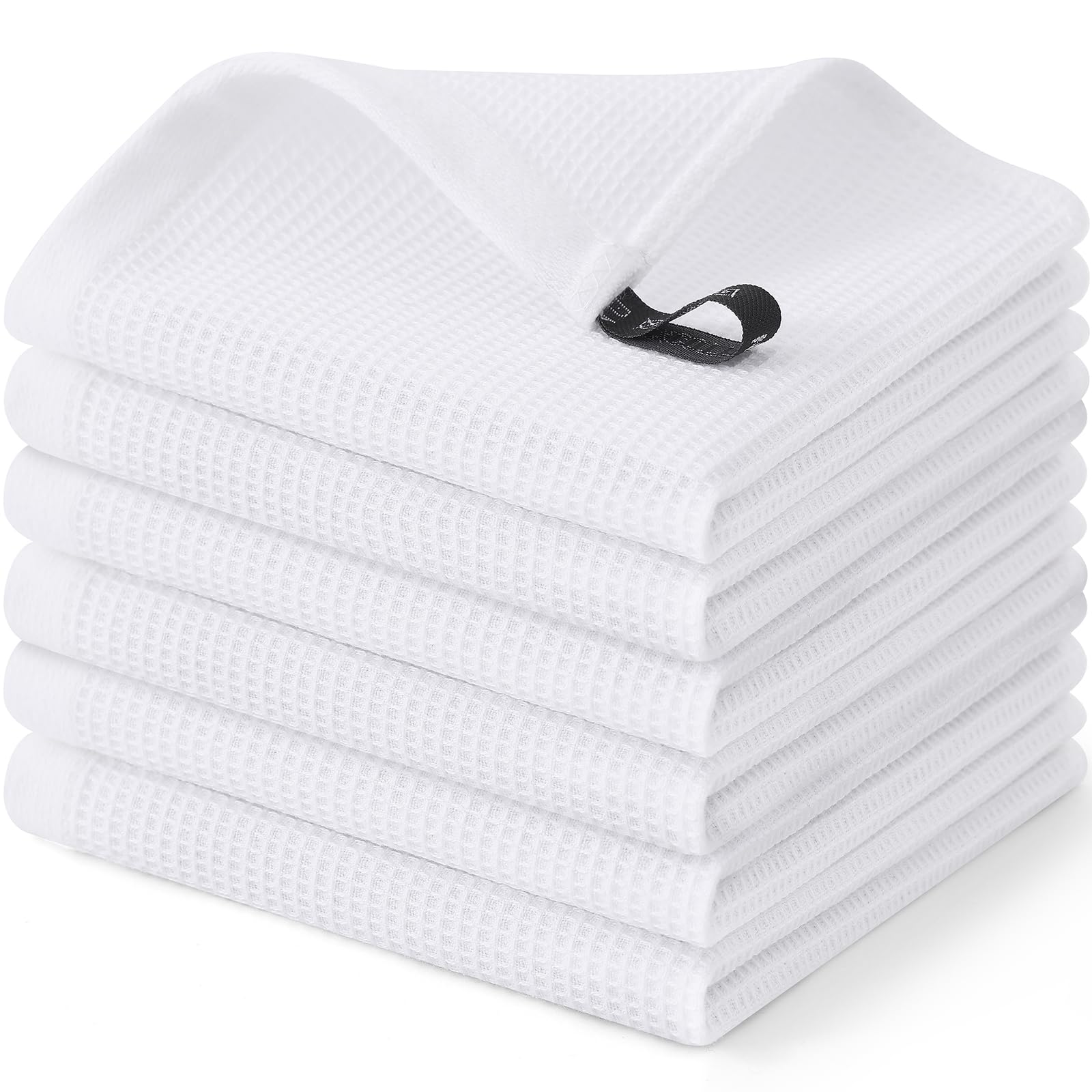 100% Cotton Waffle Weave Dish Cloths (6 Count)