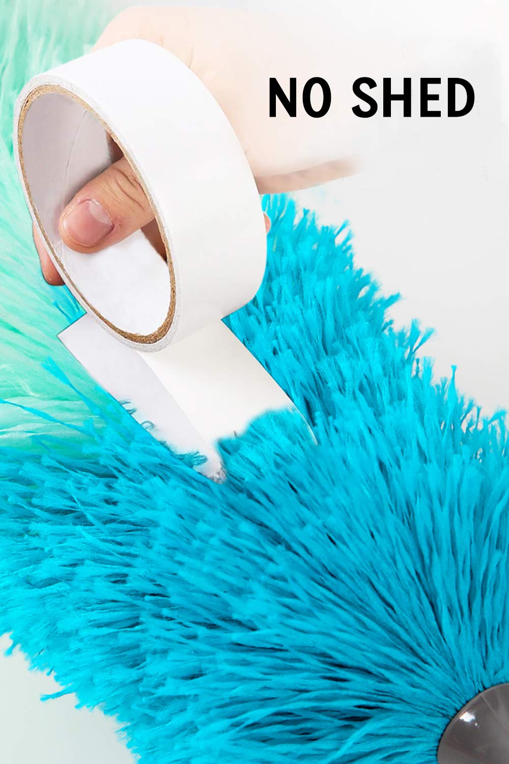 Microfiber Feather Duster with 100 inches Extension Pole