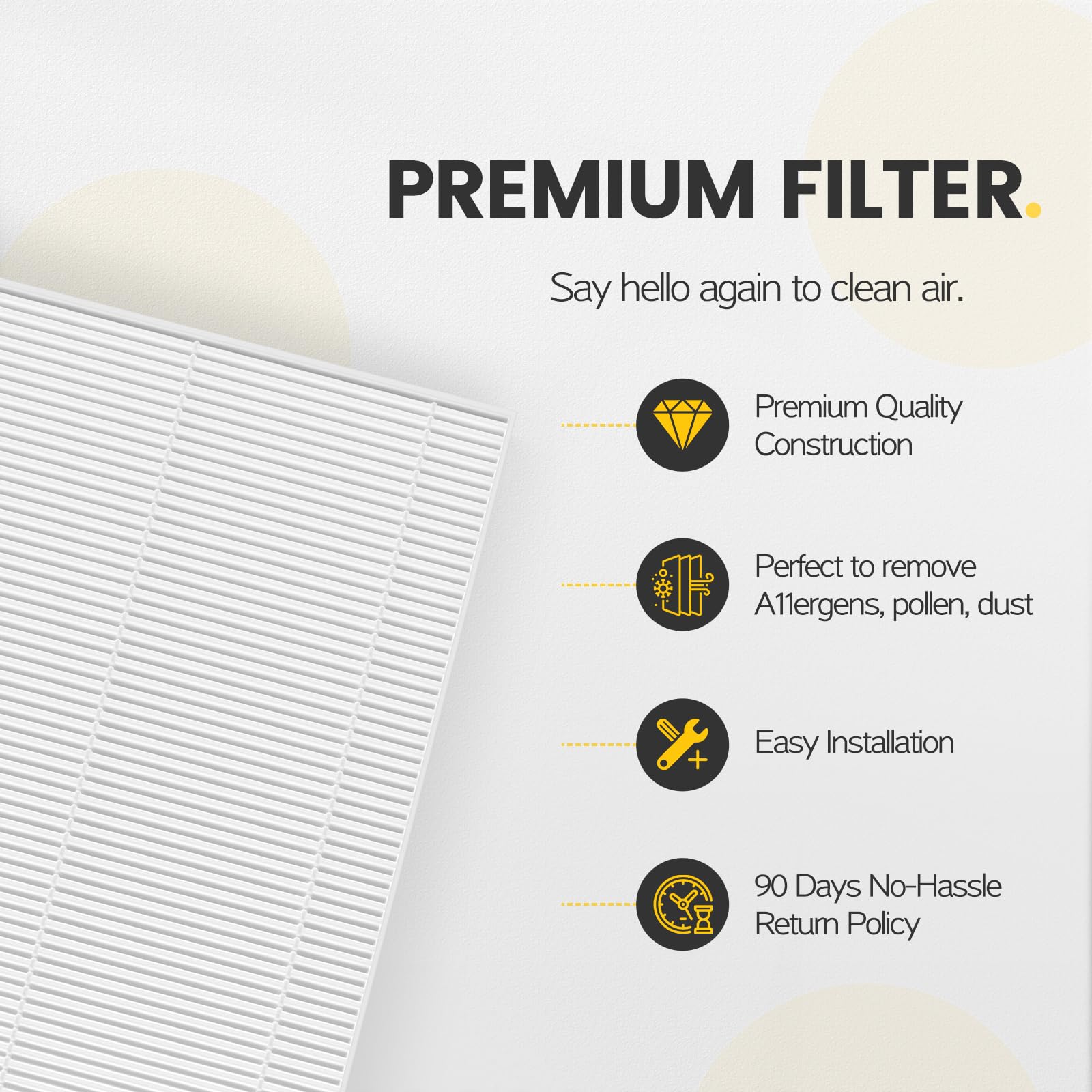 HPA300 Filter Replacement for Honeywell Air Purifier HPA300 Series (6 Count)