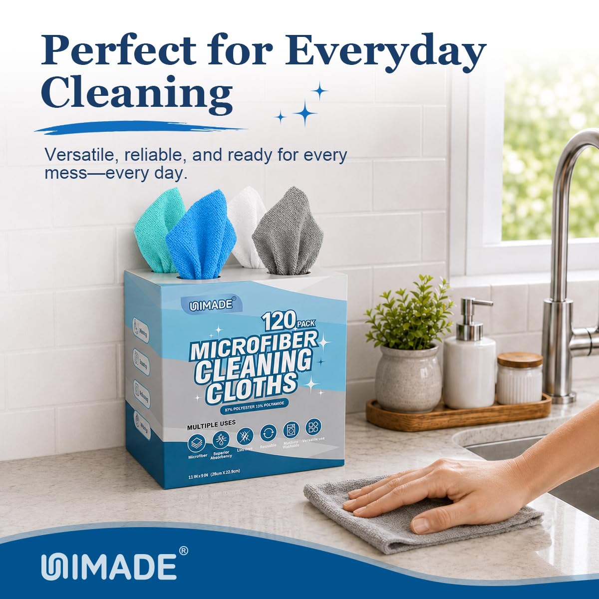Microfiber Cleaning Cloth (120 Count)