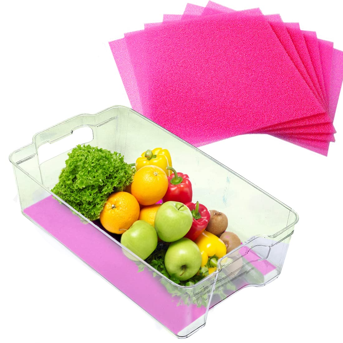 Fruit & Veggie Life Extender Liner for Fridge Refrigerator Drawers (5 Sq Ft)