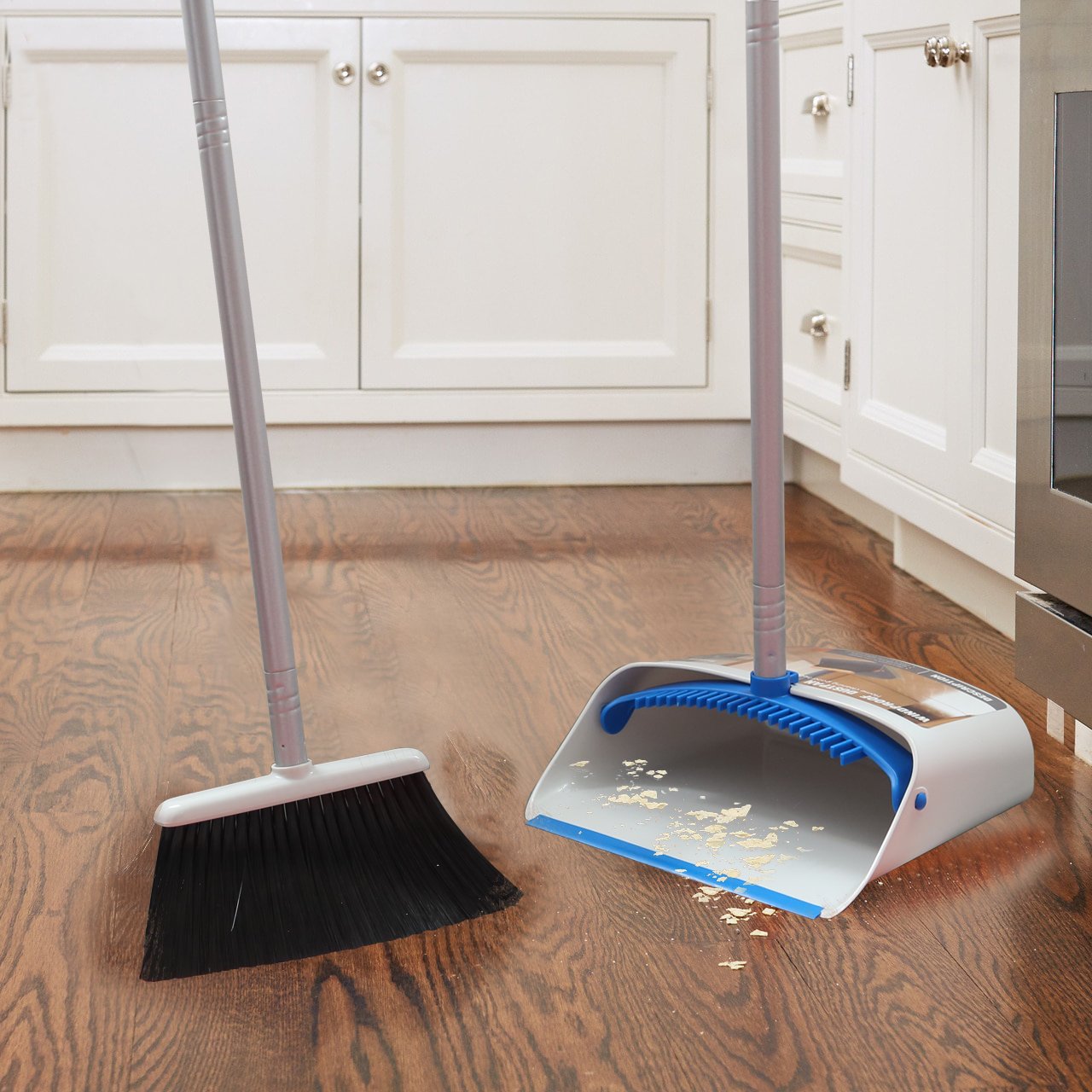 Long Handle Broom and Dustpan Set