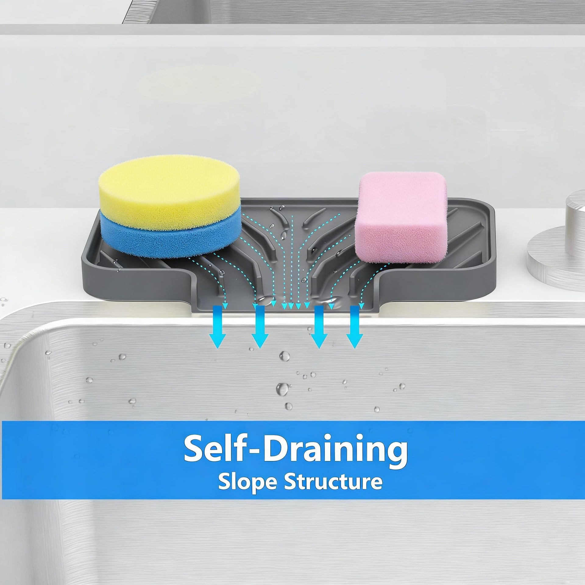 Sponge Holder for Kitchen Sink