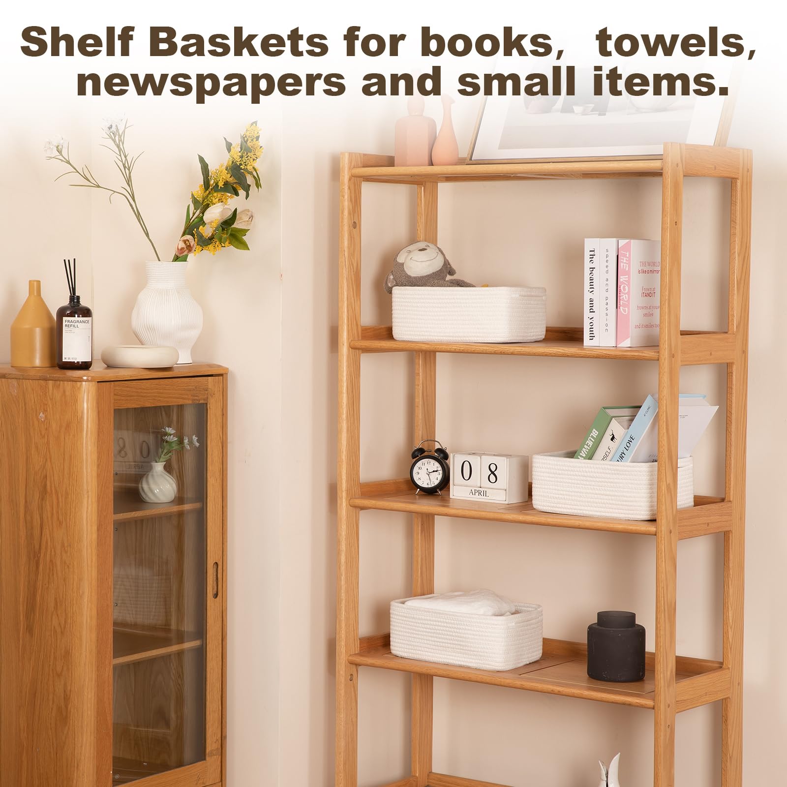 3 Pack Small Storage Baskets for Organizing (3 Count)