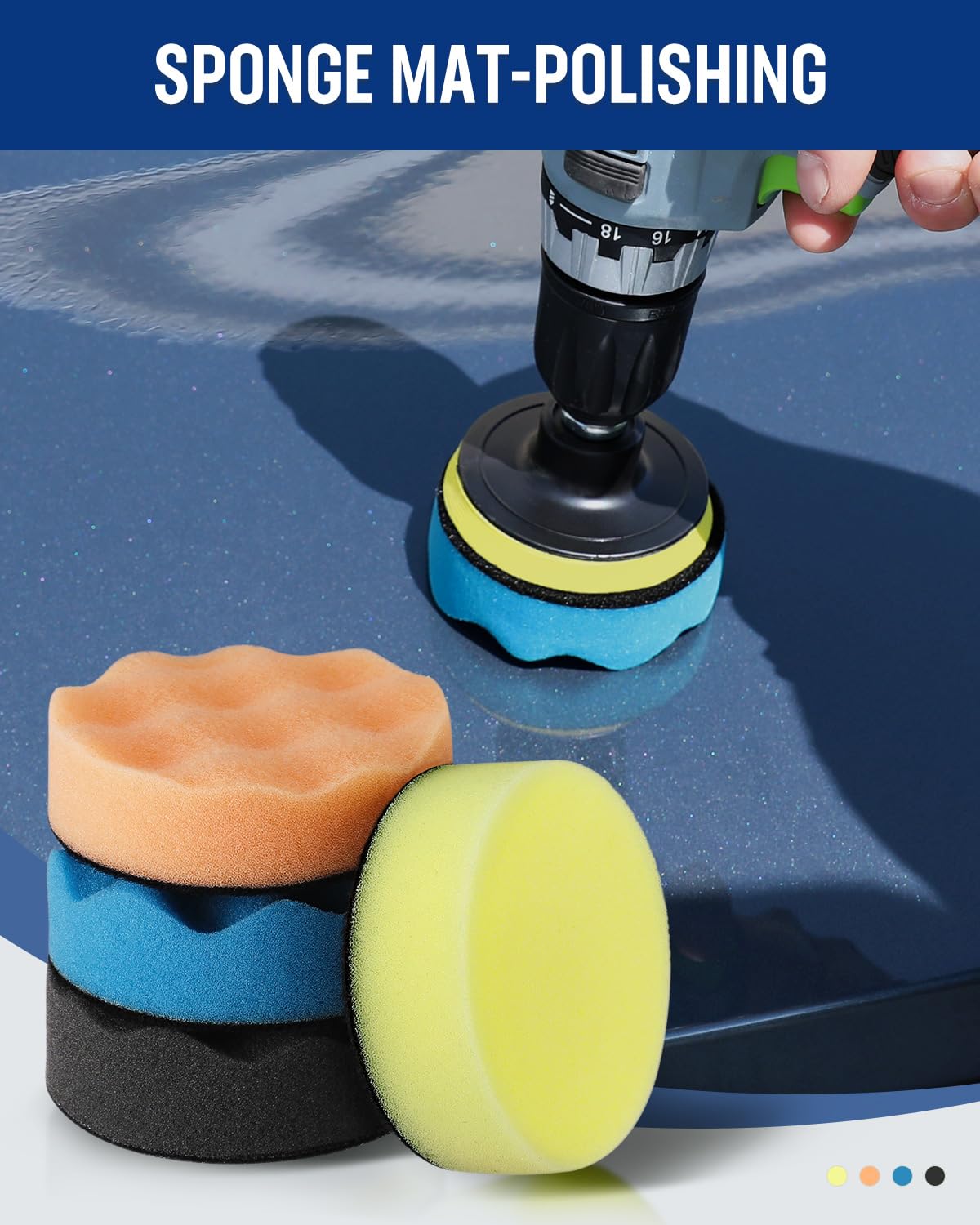 3 Inch Drill Buffing Pad Kit (11 Count)