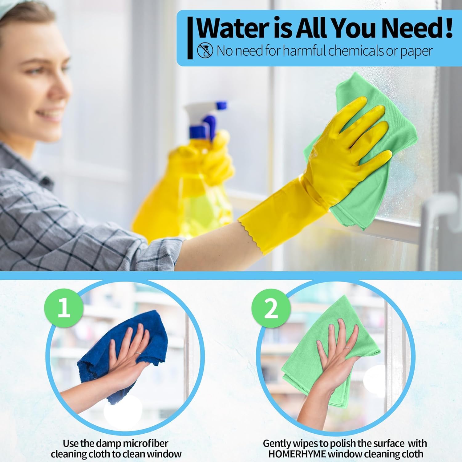 Microfiber Cleaning Cloth (6 Count)