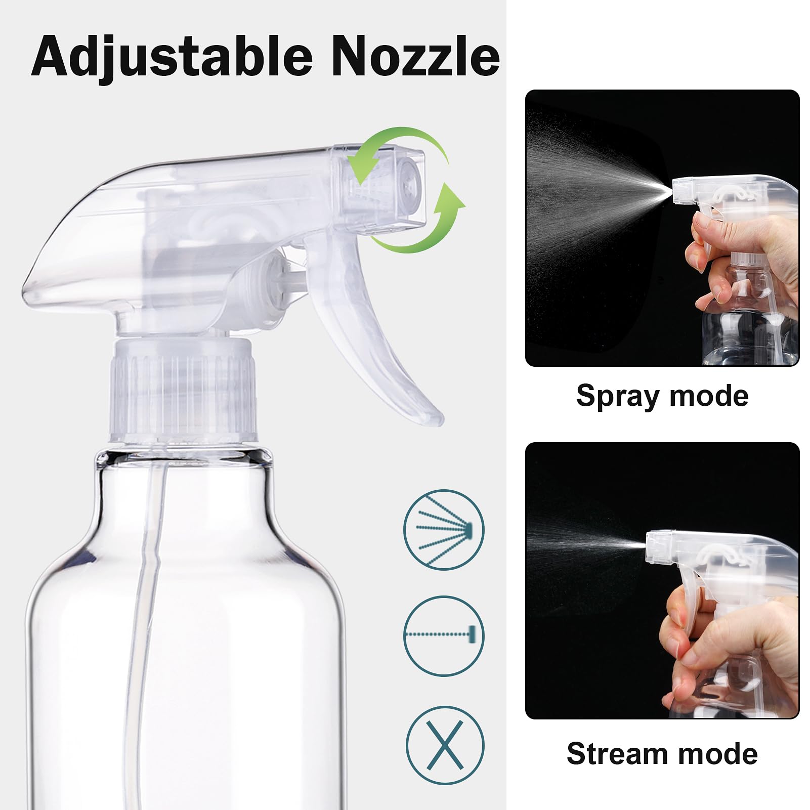 Plastic Spray Bottles (2 Count)