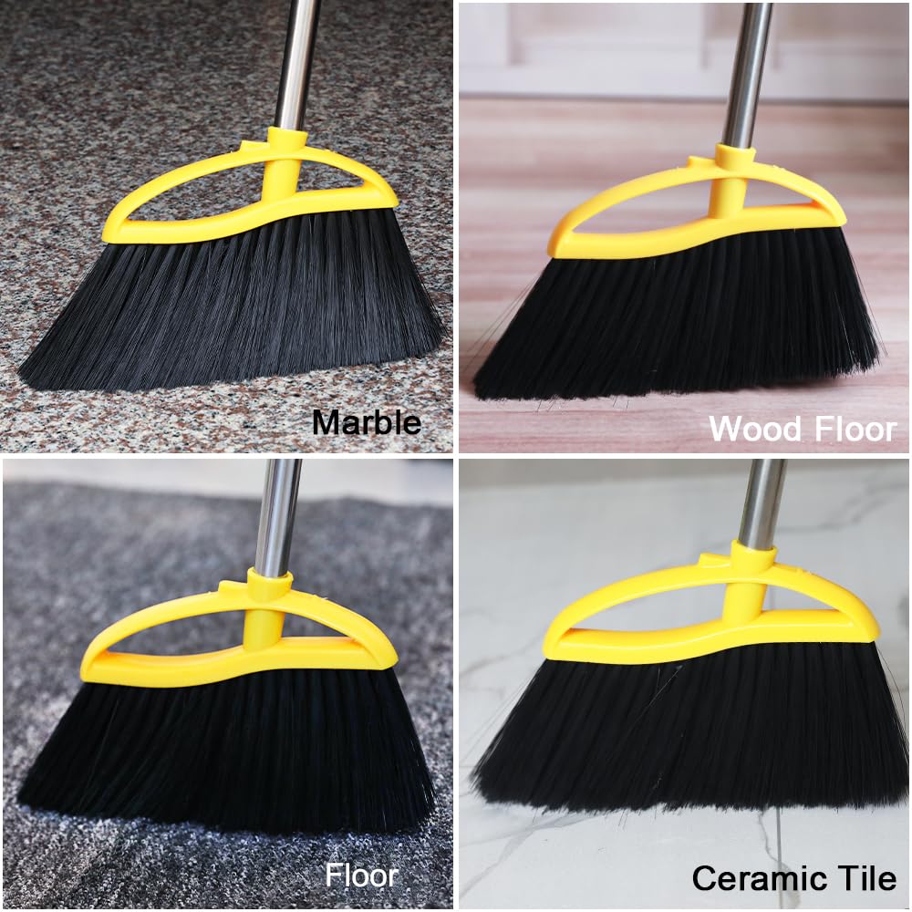 Indoor Broom Soft Bristles for Hardwood Floors