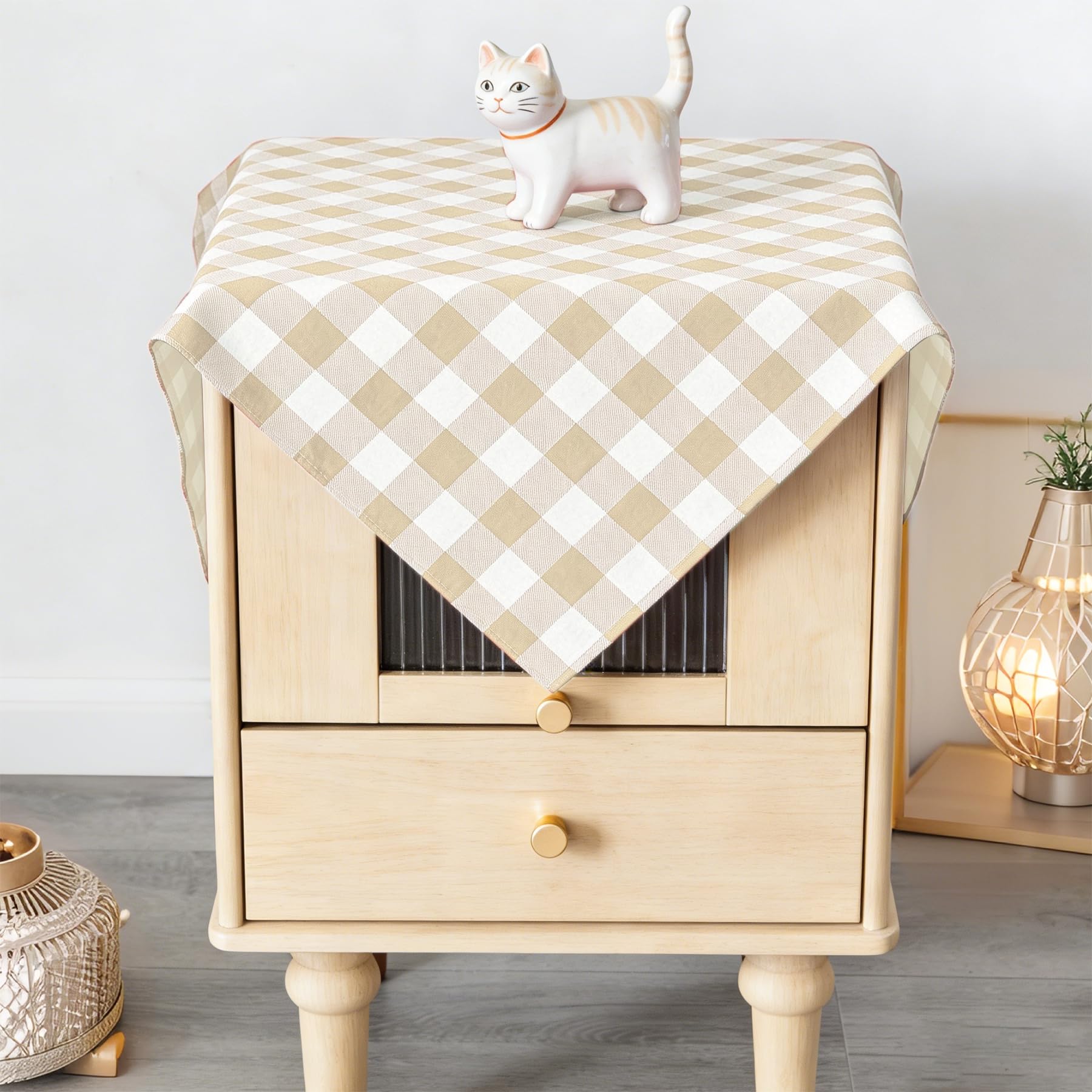 Waterproof Plaid Tablecloth Fabric