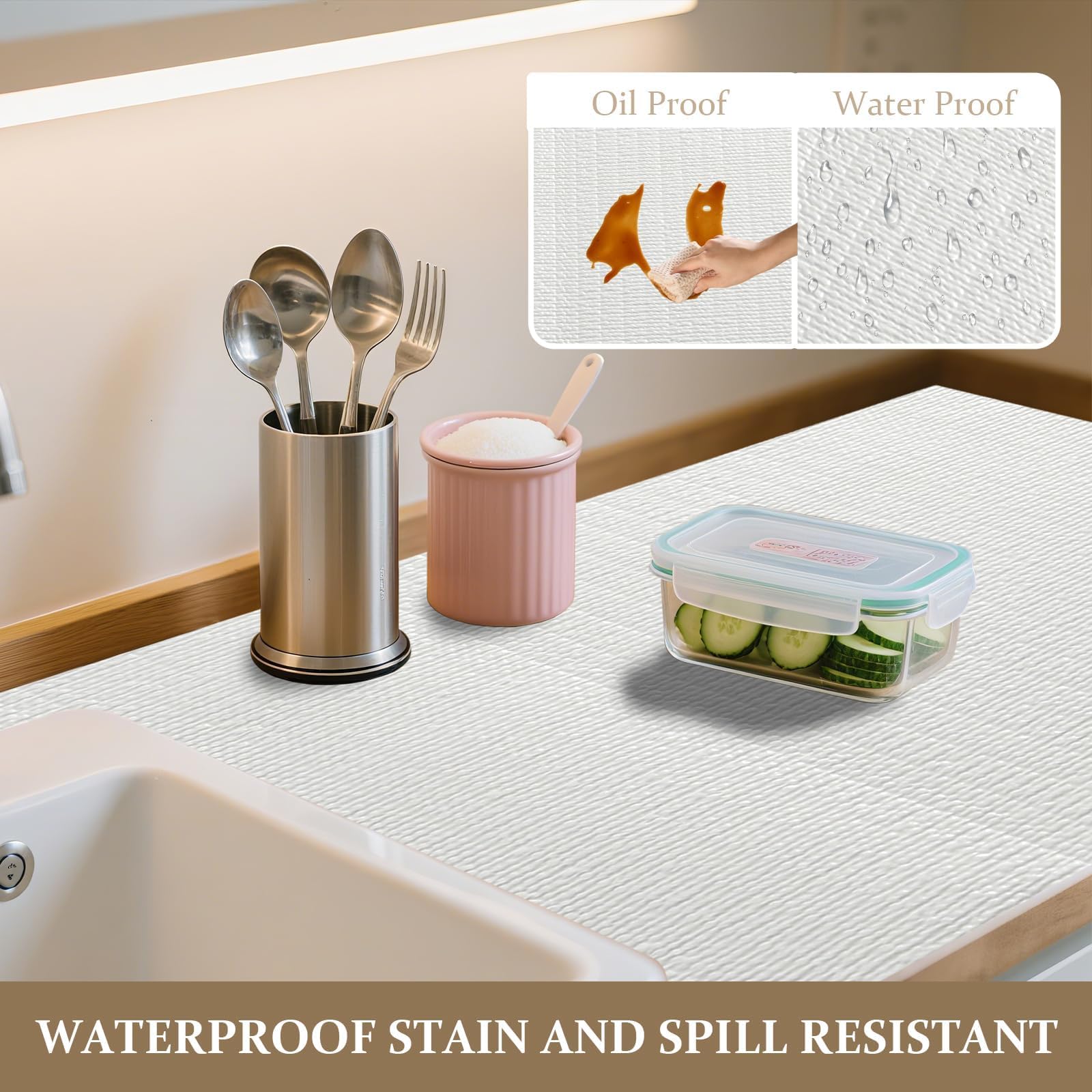 Drawer and Shelf Liner for Kitchen Cabinet Non Adhesive Non Slip 12in x 10FT (120 sq in.)