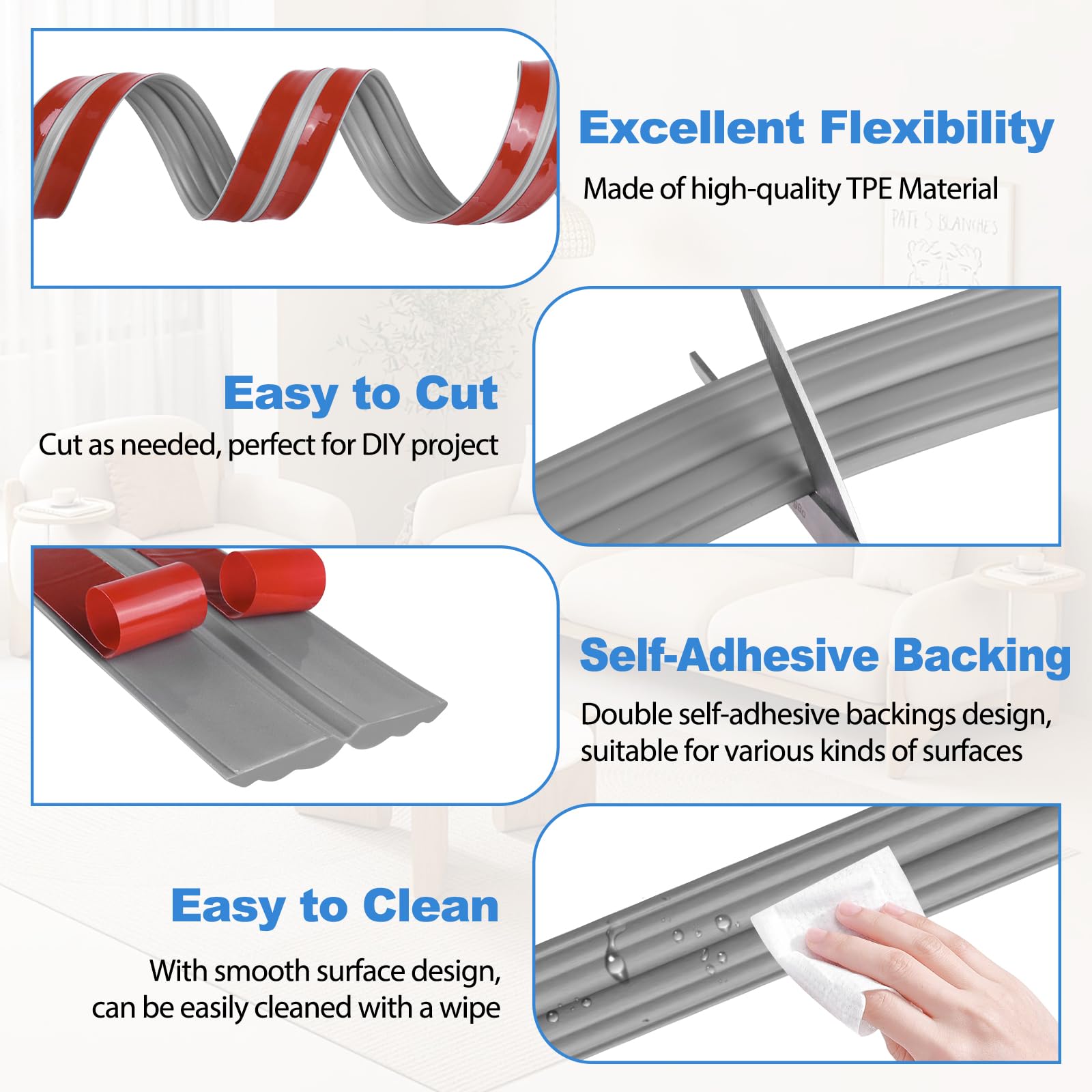Corner Molding Trim Peel and Stick Wall Corner Protector