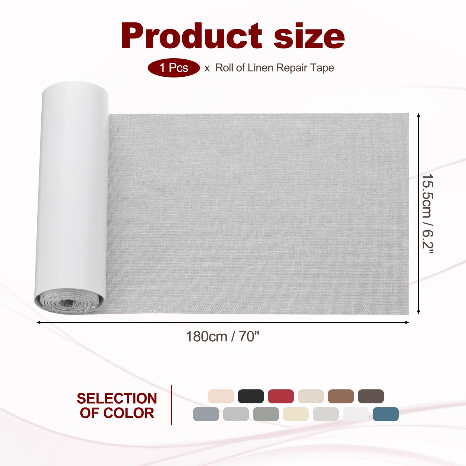 70x6.2 Inch Linen Repair Tape