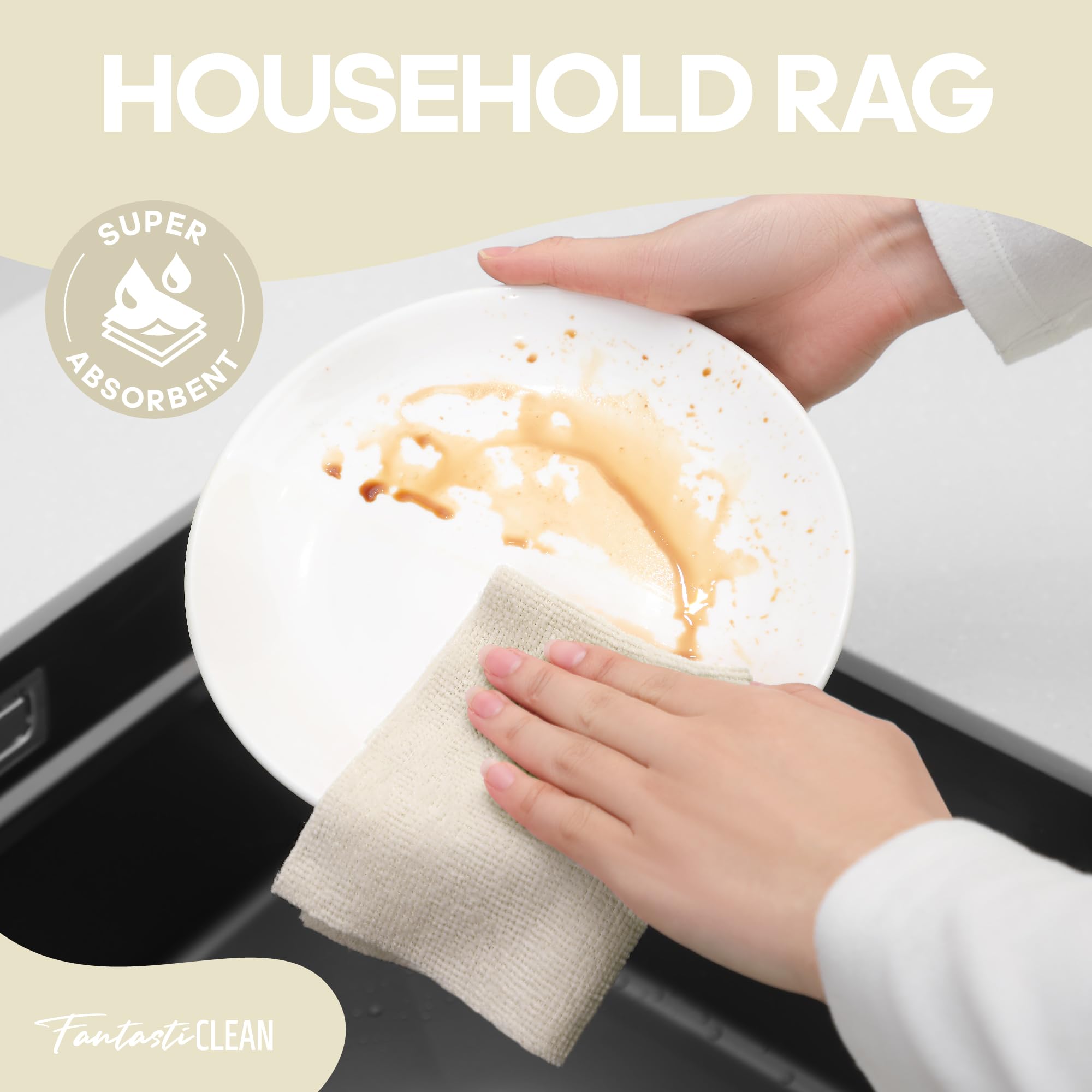 Microfiber Cleaning Cloth Roll (60 Count) - ModHome Supplies