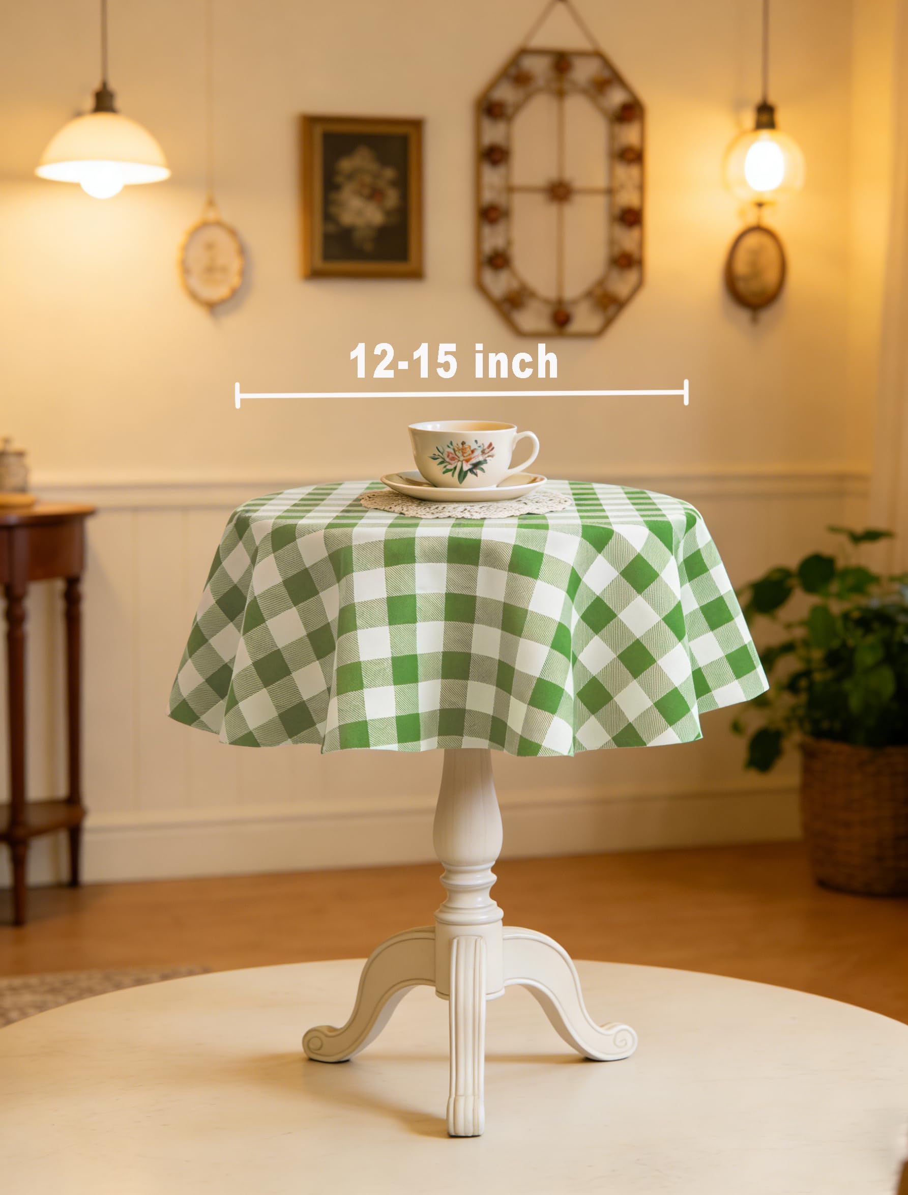 Waterproof Plaid Tablecloth Fabric