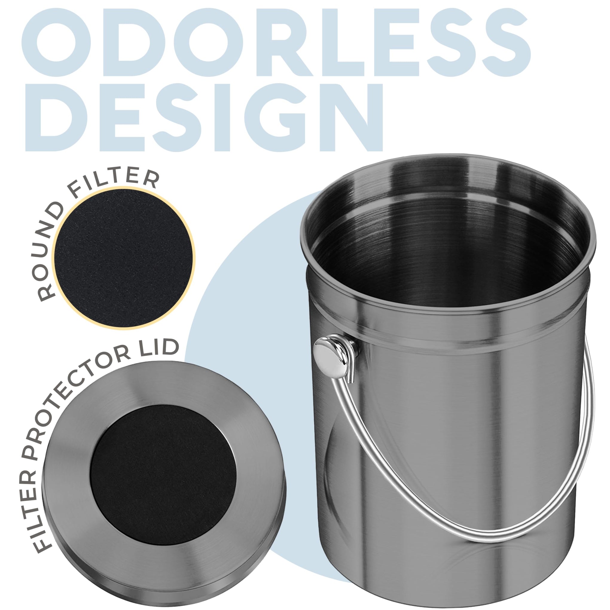 Kitchen Compost Bin for Kicthen Countertops