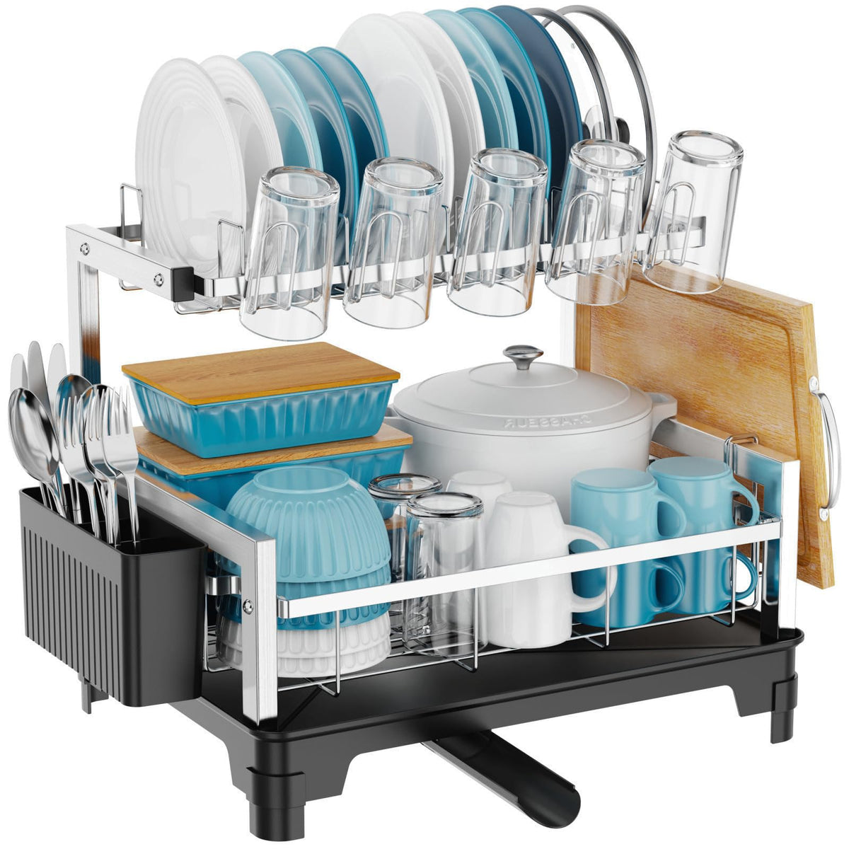 Stainless Steel Dish Drying Rack 2 Tier