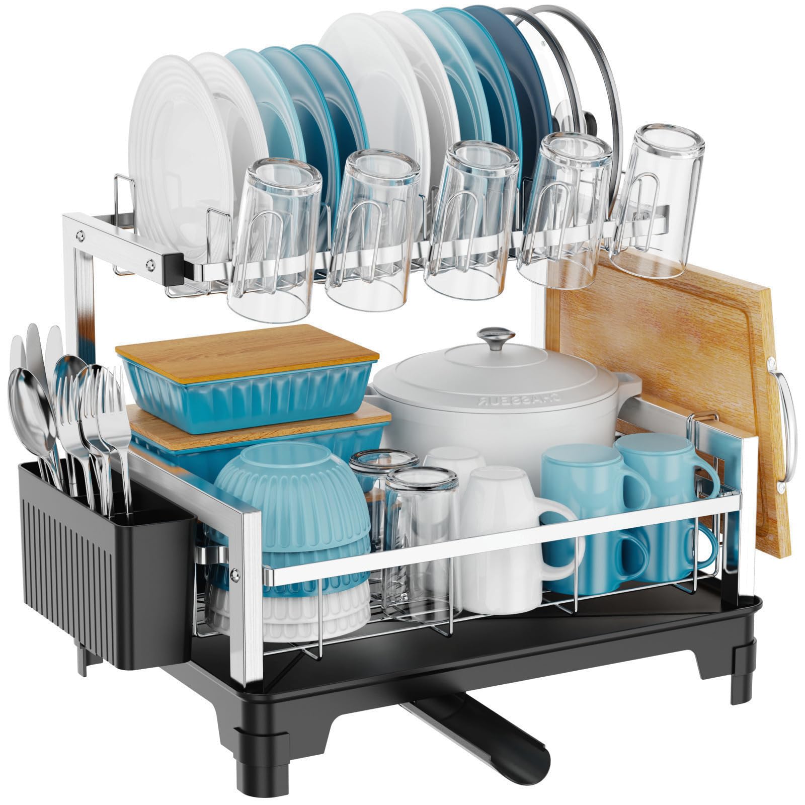 Stainless Steel Dish Drying Rack 2 Tier