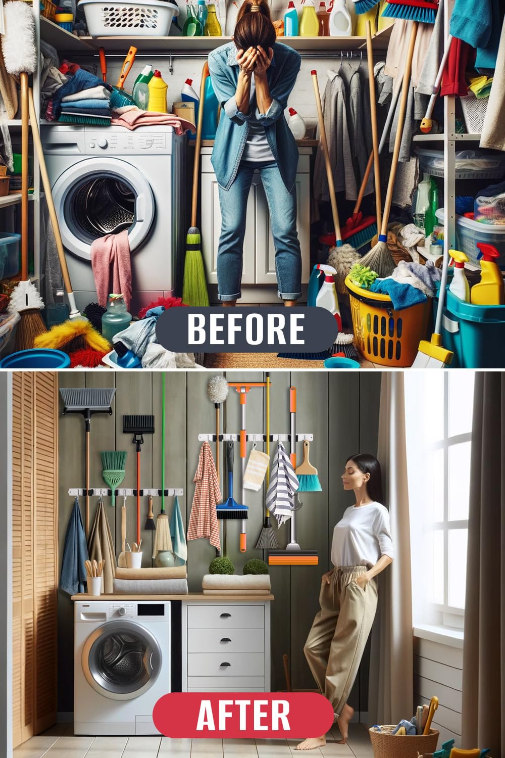 Mop and Broom Holder