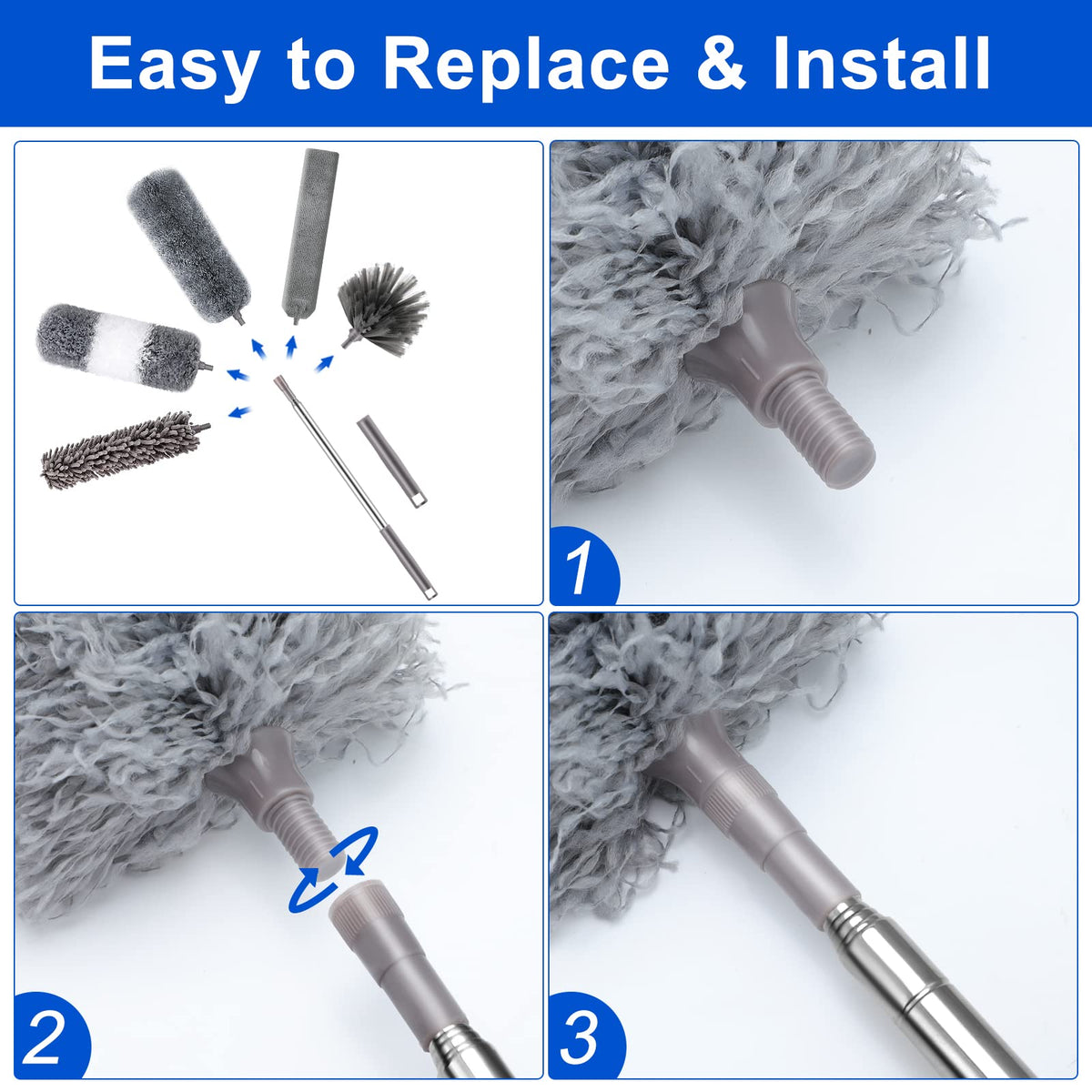 Microfiber Duster Kit