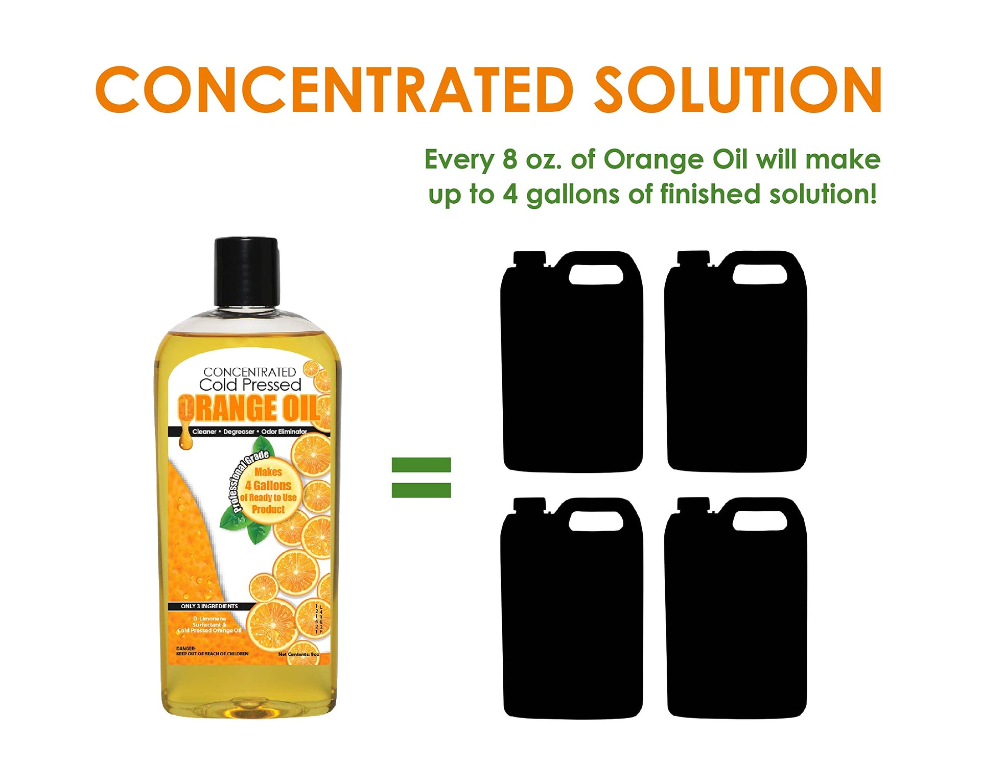 Cold Pressed Orange Oil Concentrate (8 Fl Oz)