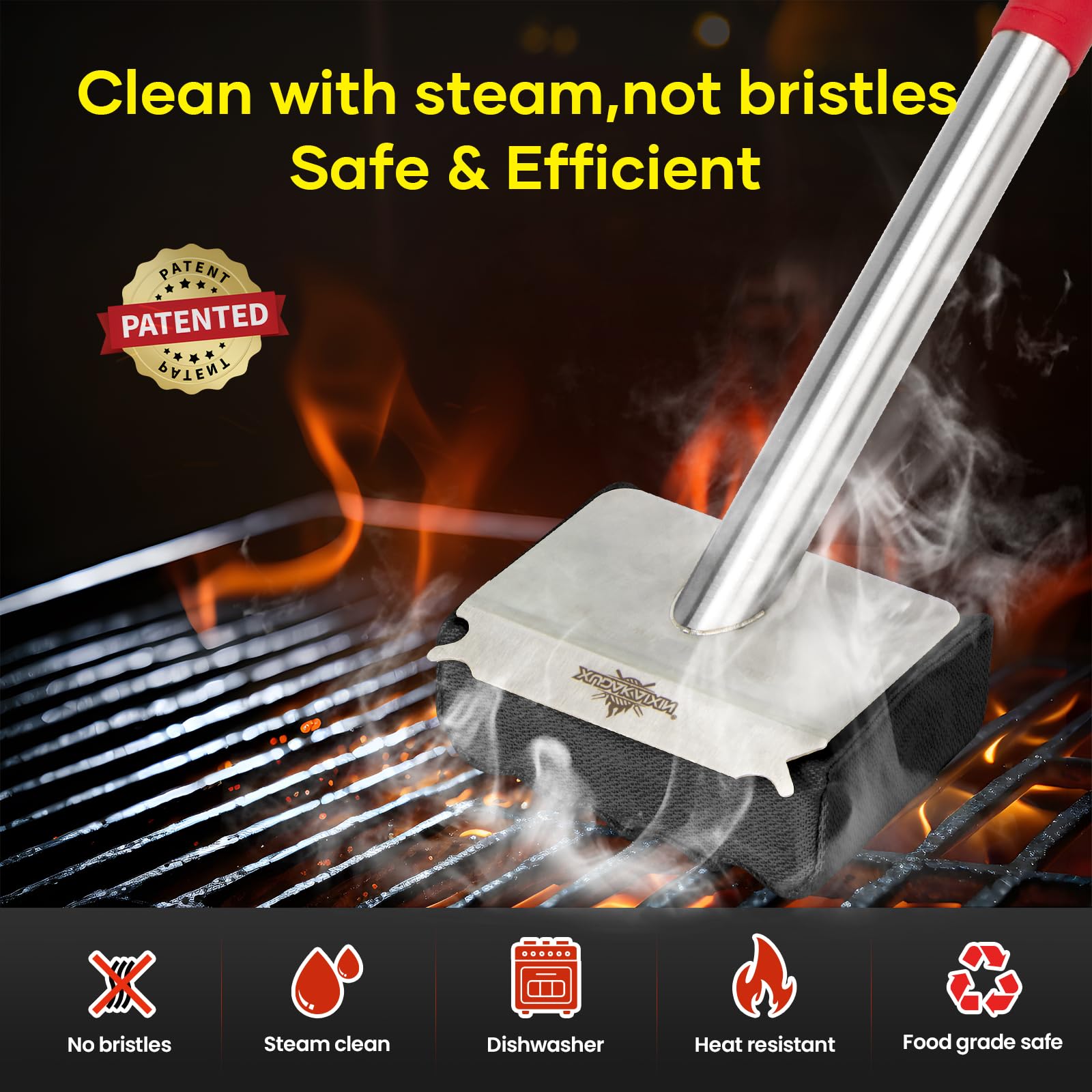 Grill Brush Bristle Free