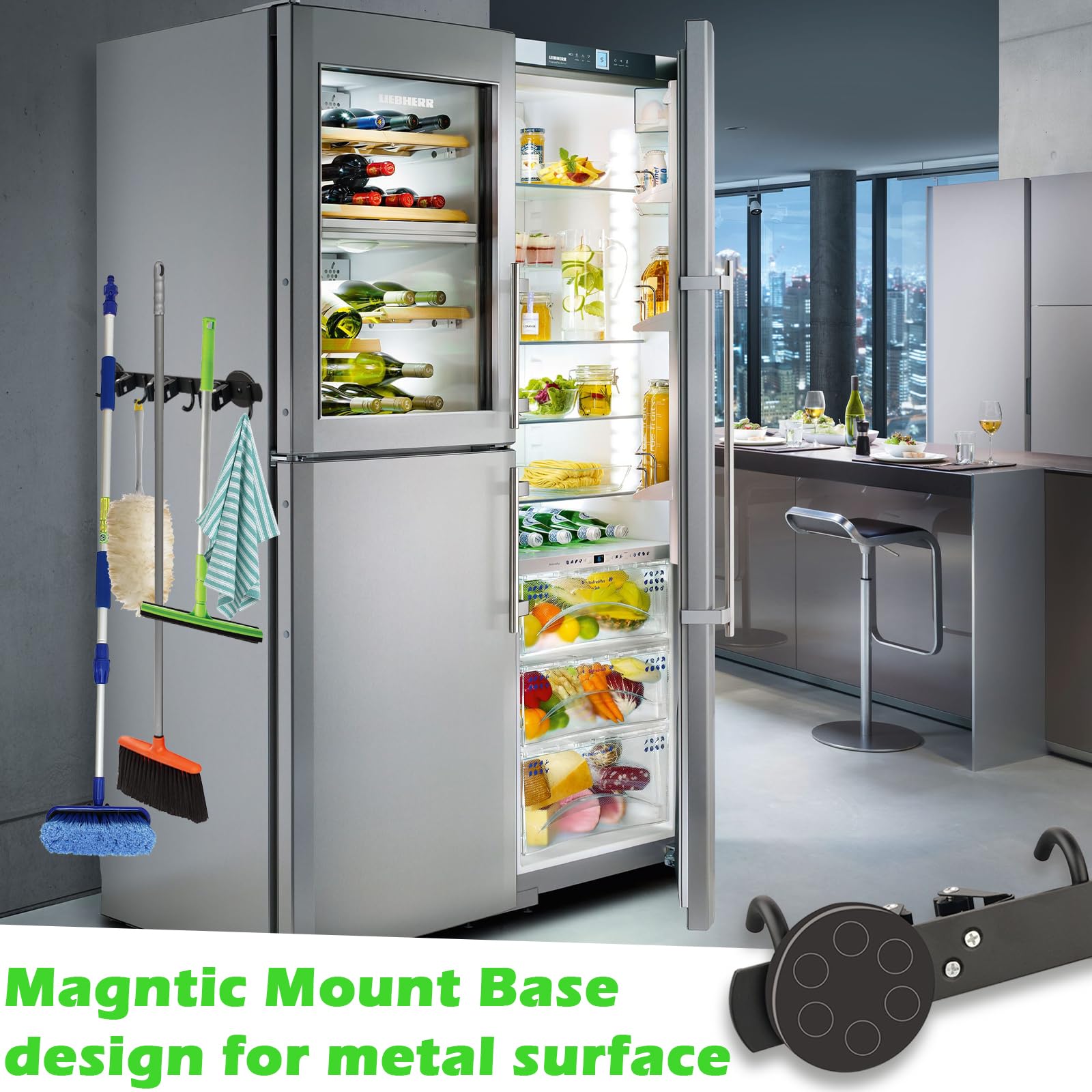Strong Magnetic Mop Broom Holder