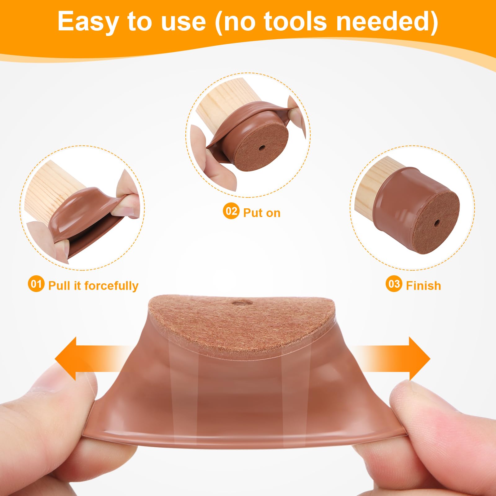 32 Pack Chair Leg Floor Protectors for Hardwood Floors (32 Count)