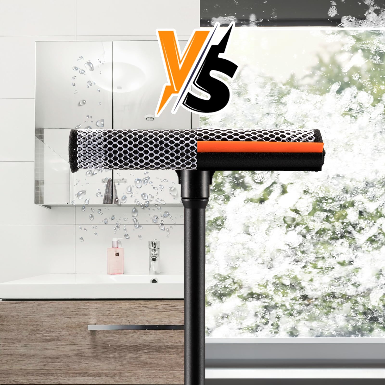 2 in1 Window Squeegee for Car