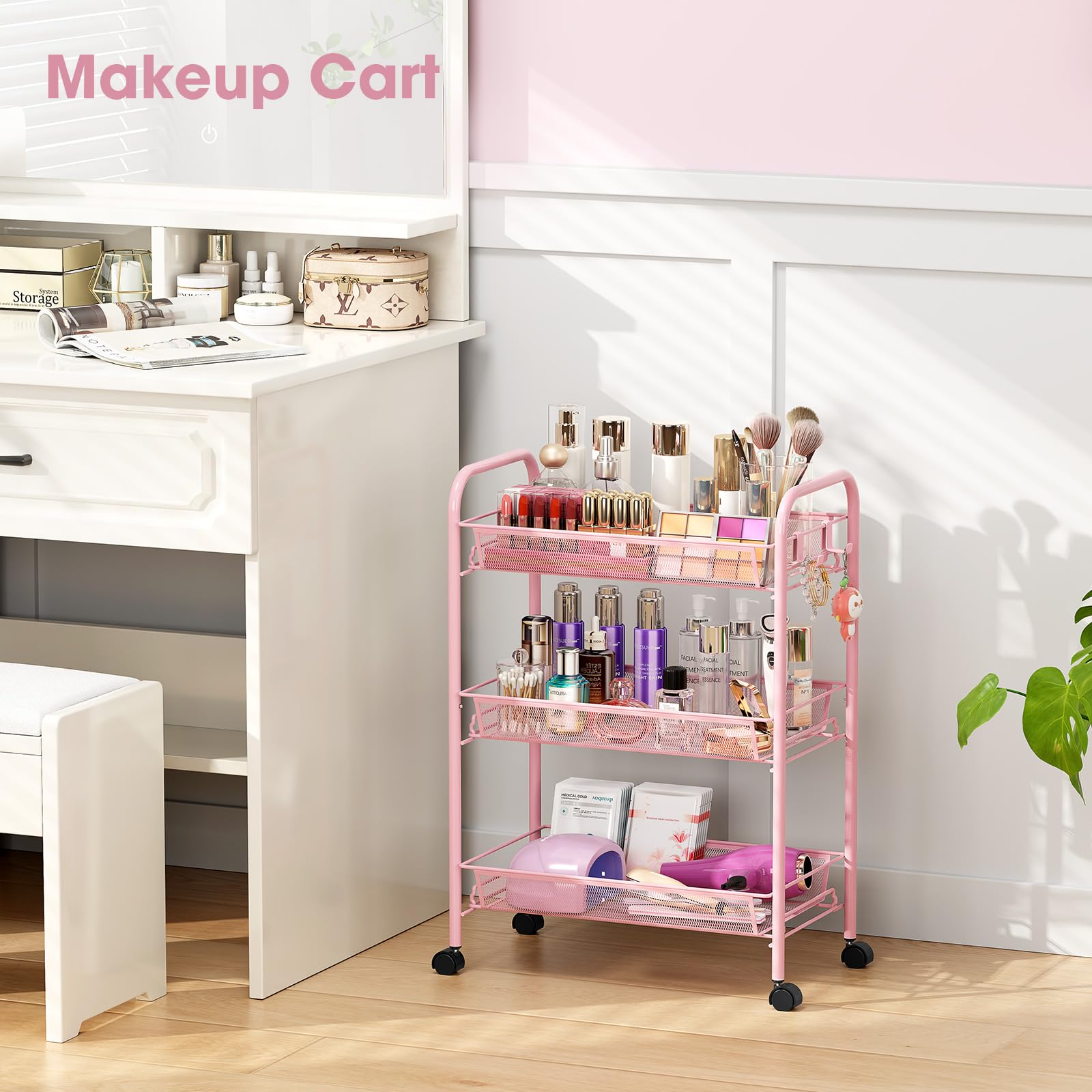 3 Tier Rolling Cart