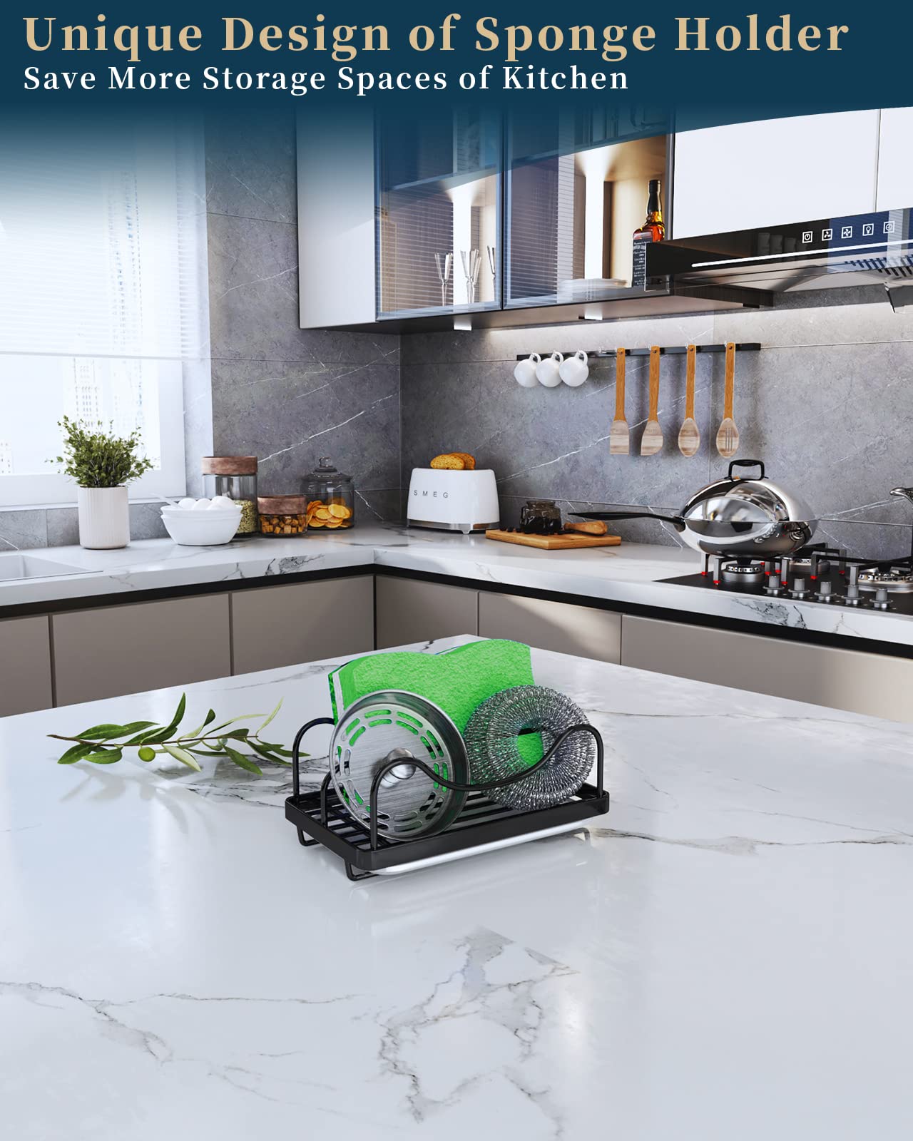 Sponge Holder for Kitchen Sink