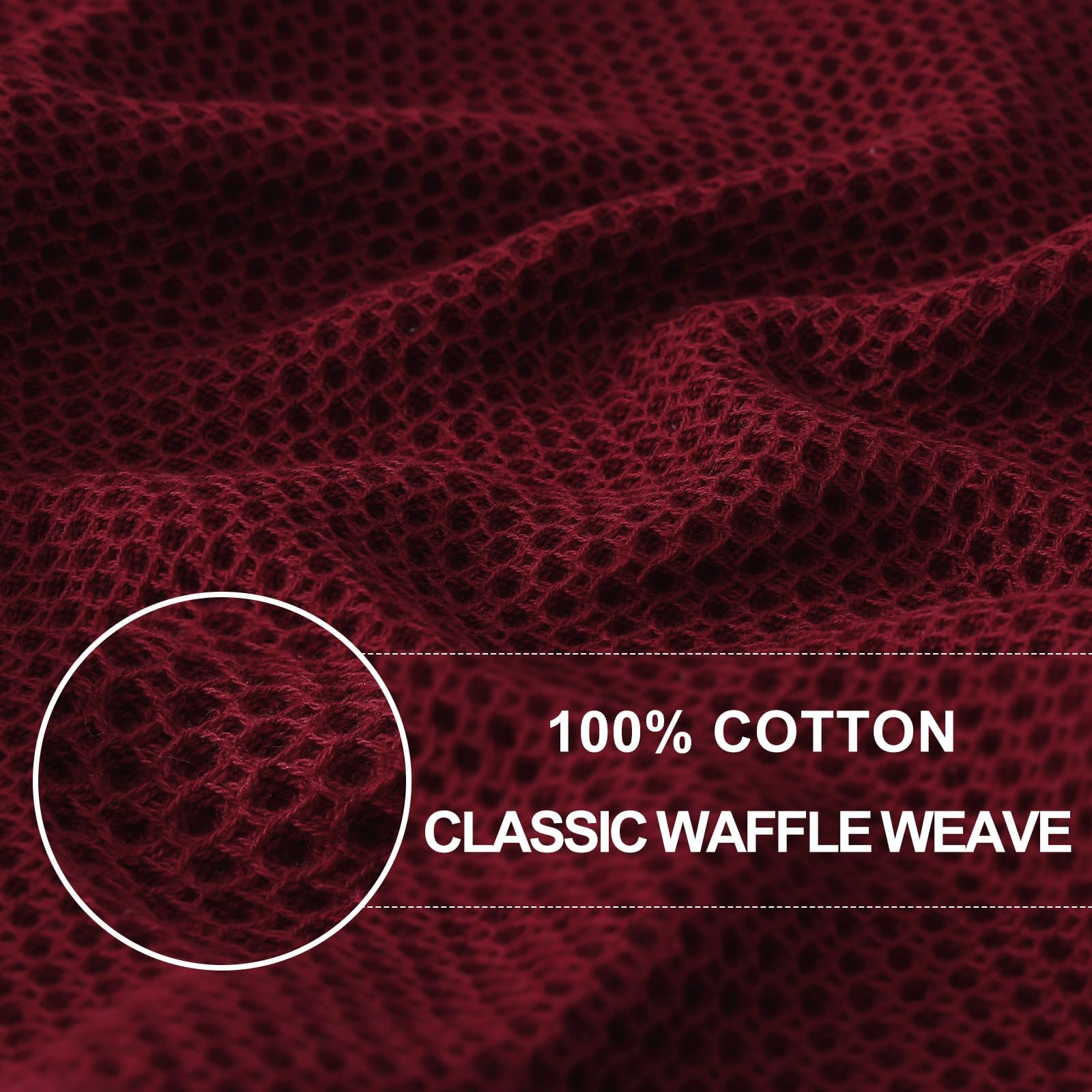 100% Cotton Waffle Weave Kitchen Dish Cloths 18 (18 Count)