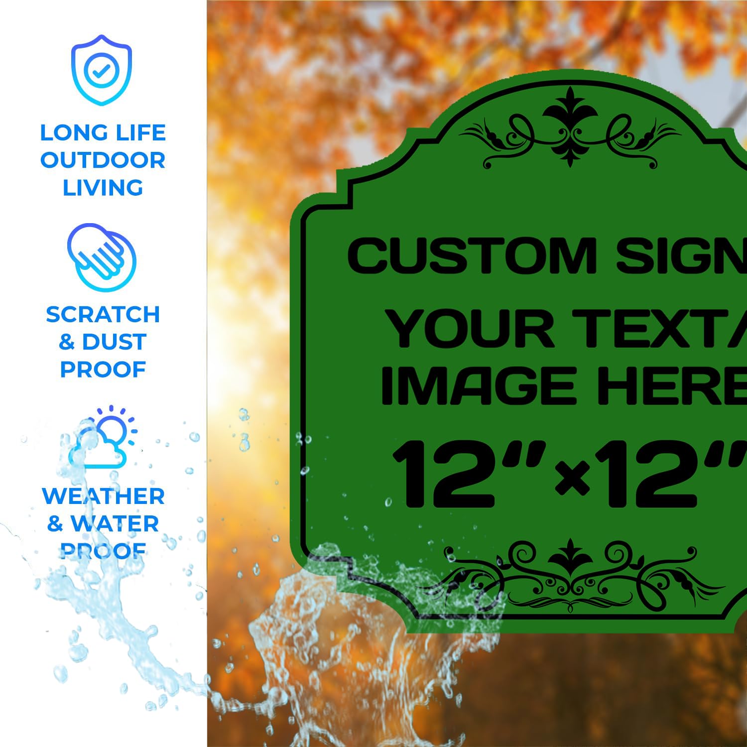 Personalized Aluminum Metal Signs
