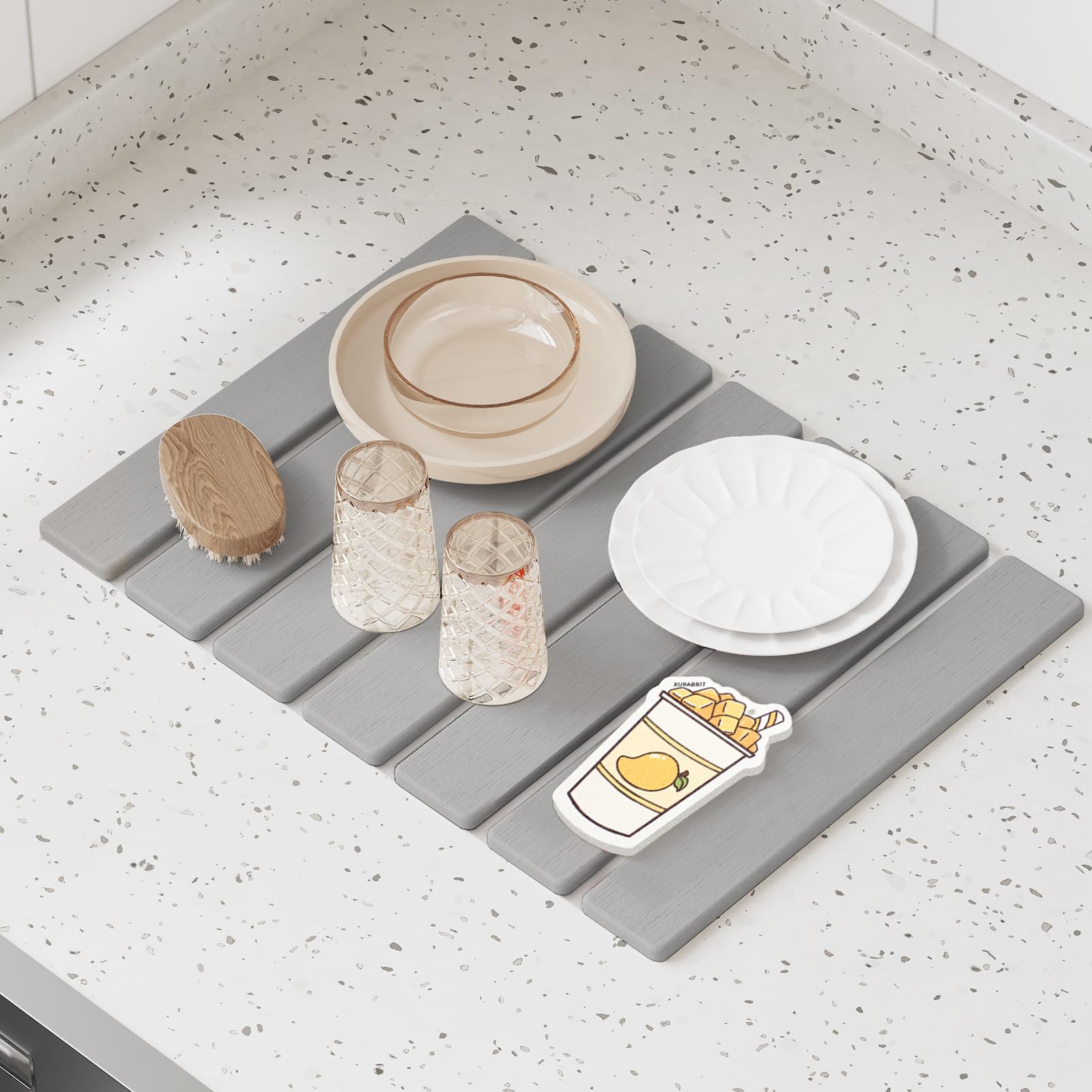 Foldable Stone Dish Drying Mat