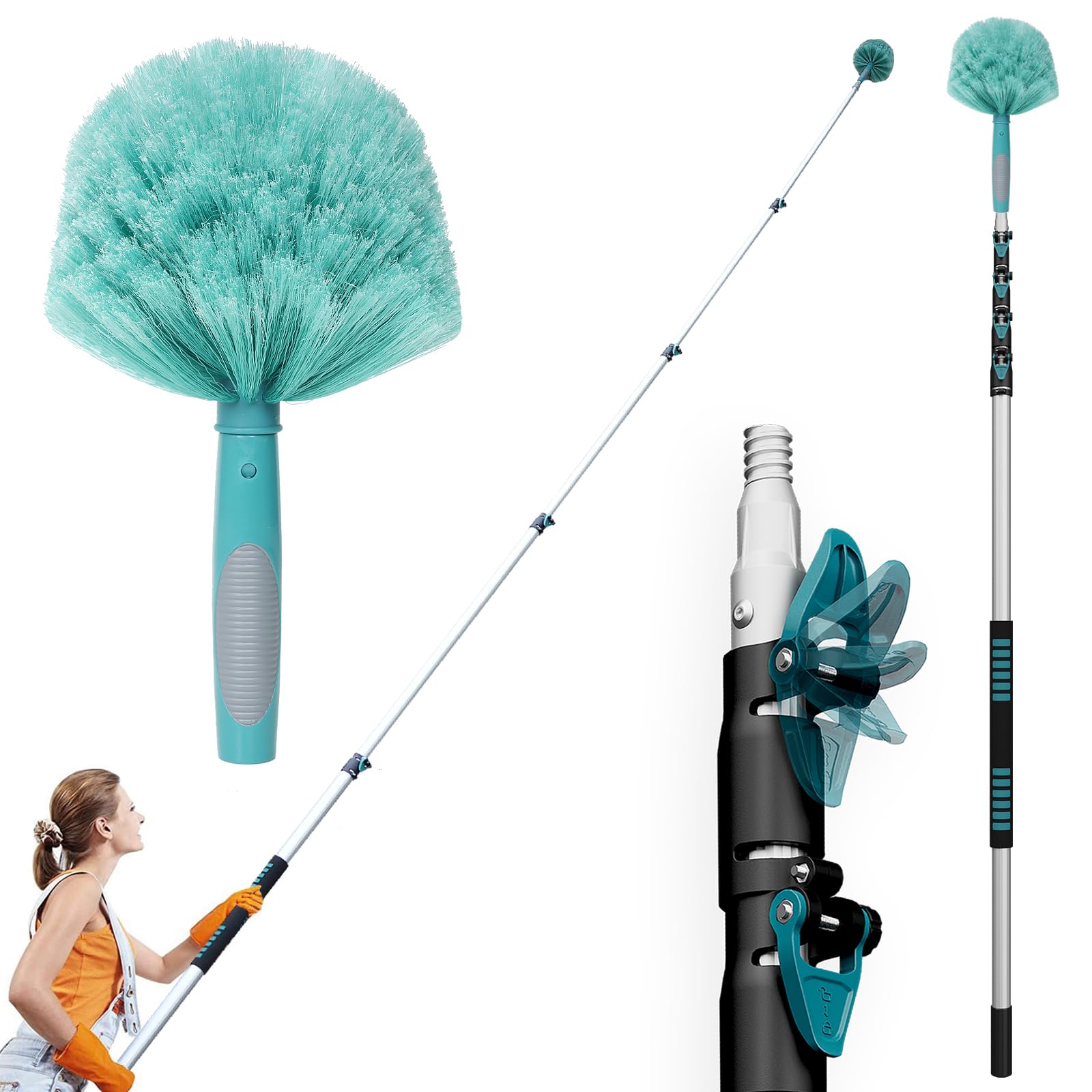 30 Feet High Reach Cobweb Duster with 6