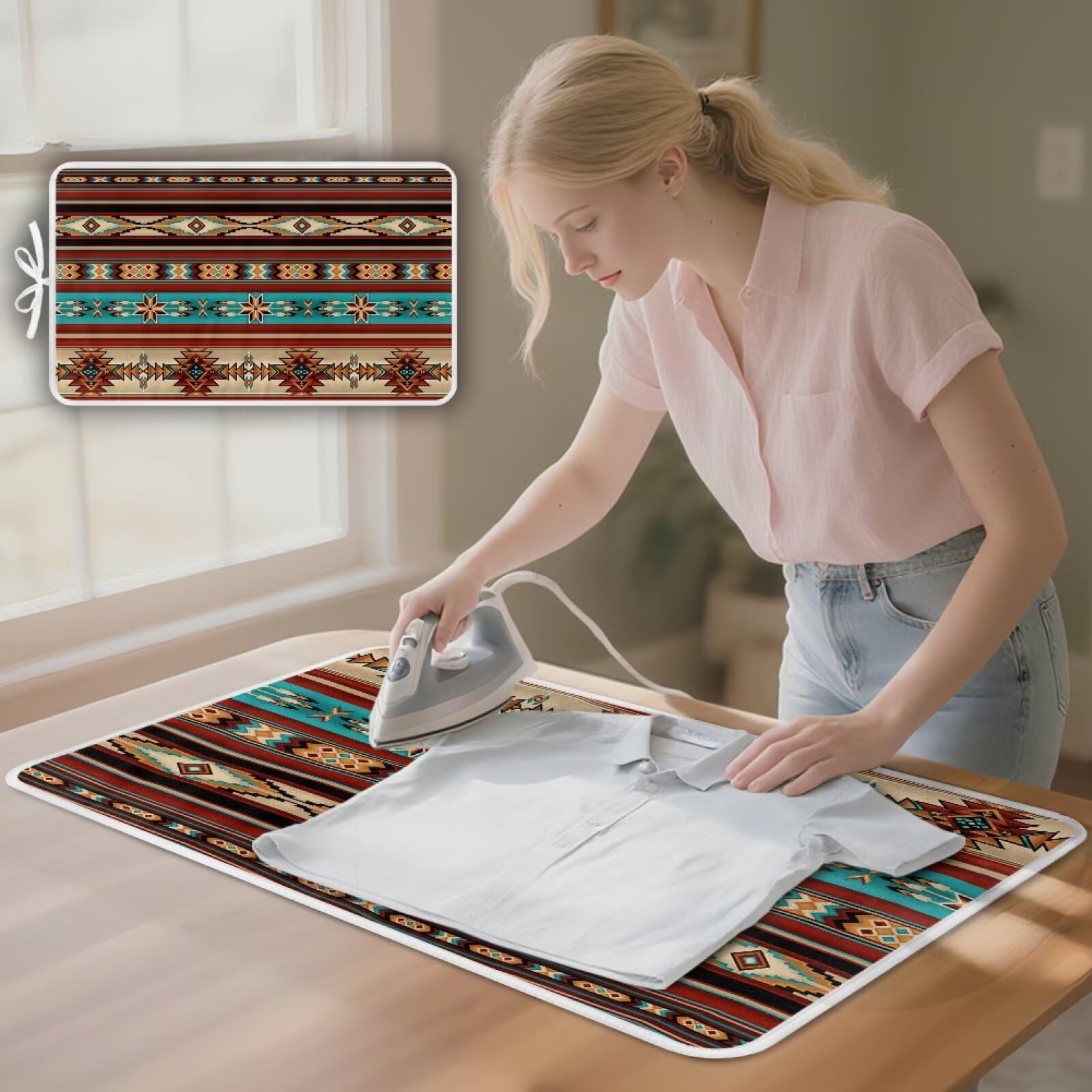 Aztec Ironing Mat Ironing Board Pad Heat Resistant