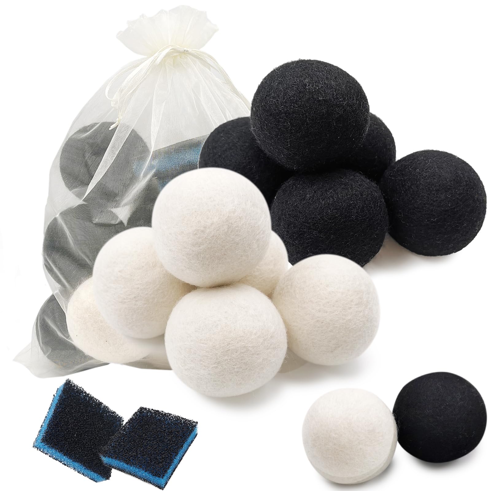 2.75"Wool Dryer Balls 12 Pack