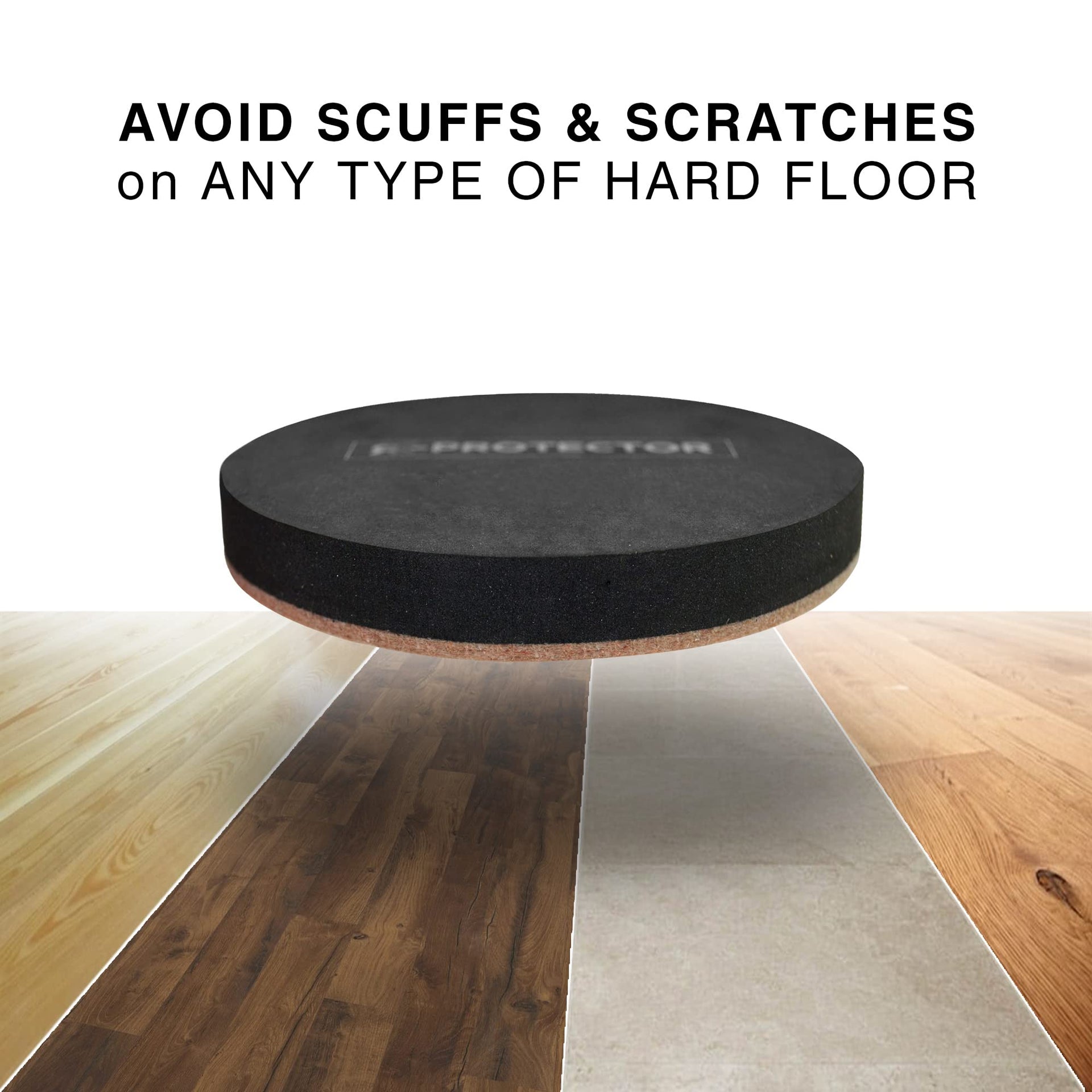 Felt Furniture Sliders Hardwood Floors X (24 Count)