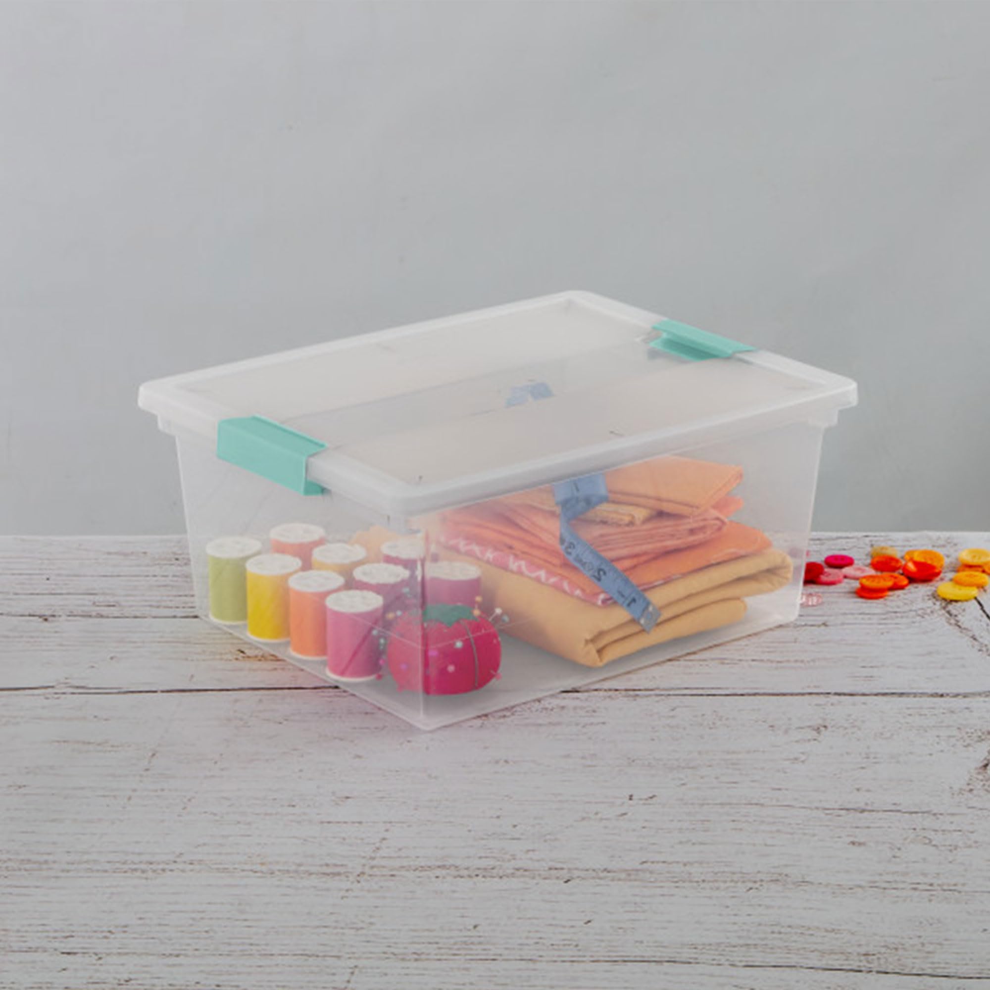 Clip Box Stackable Clear Plastic Bins (16 Count)