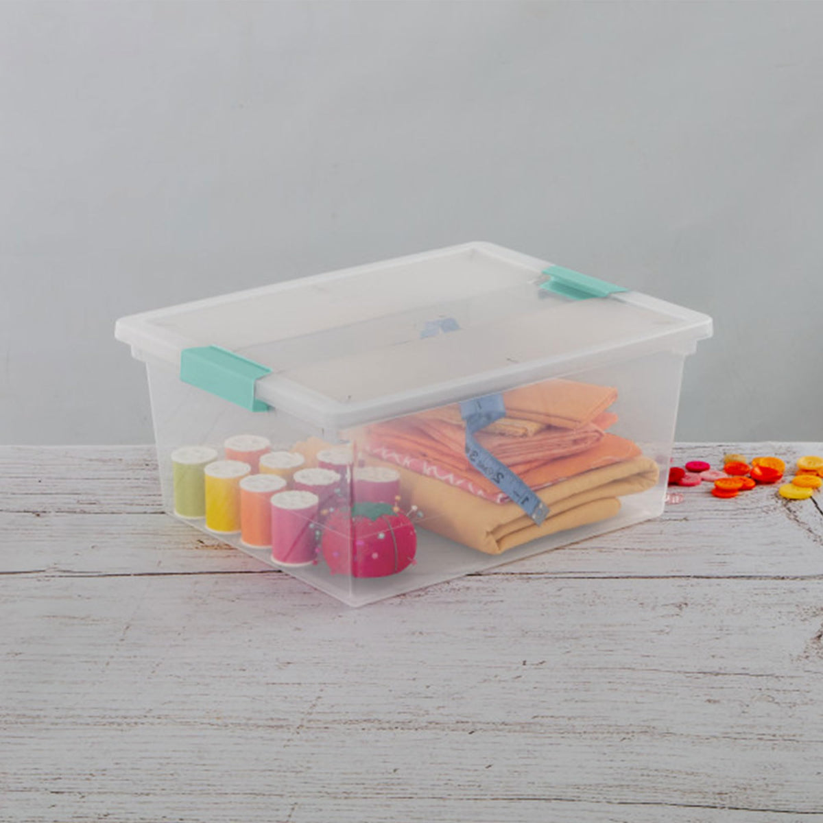 Clip Box Stackable Clear Plastic Bins (8 Count)