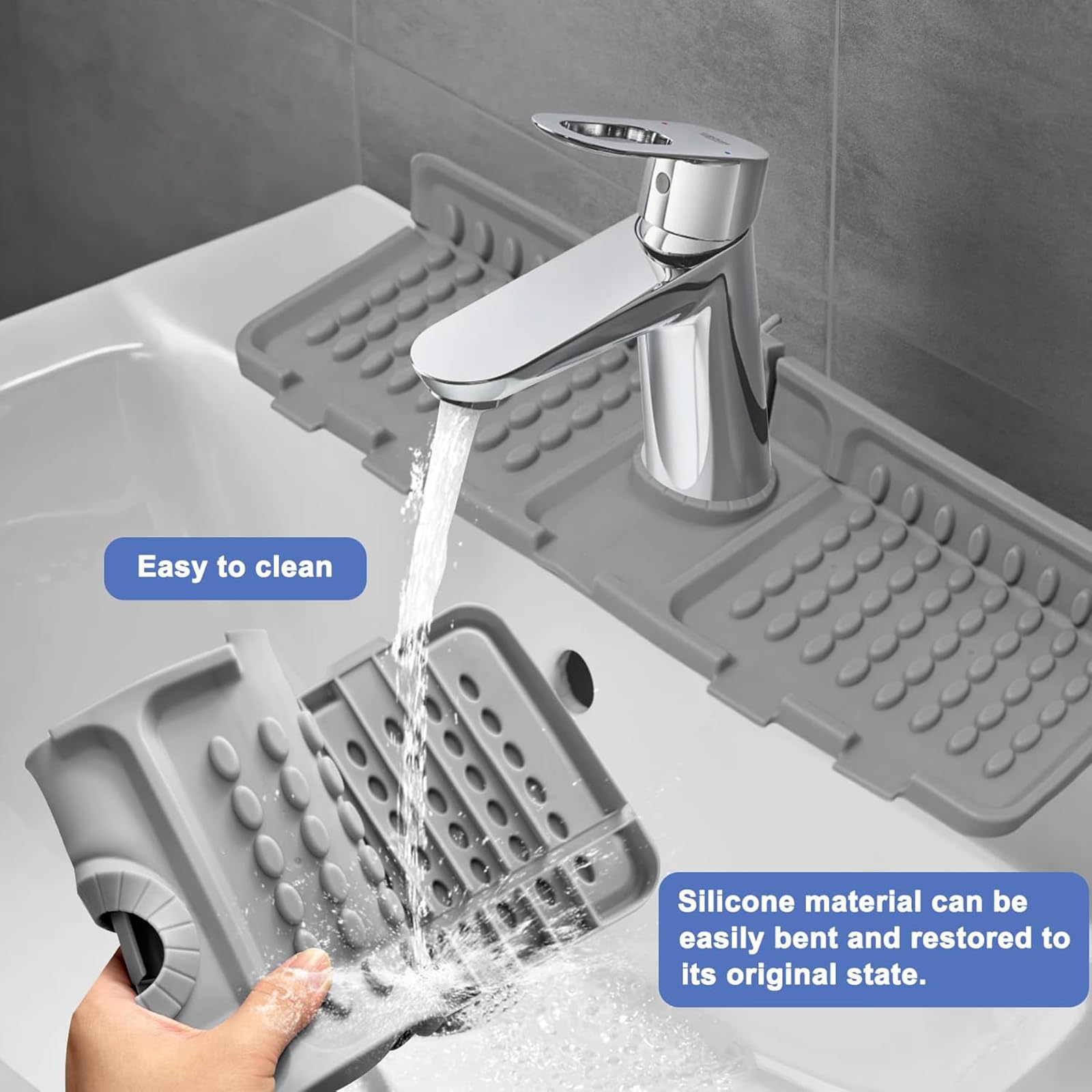 Folding Faucet Draining Mat