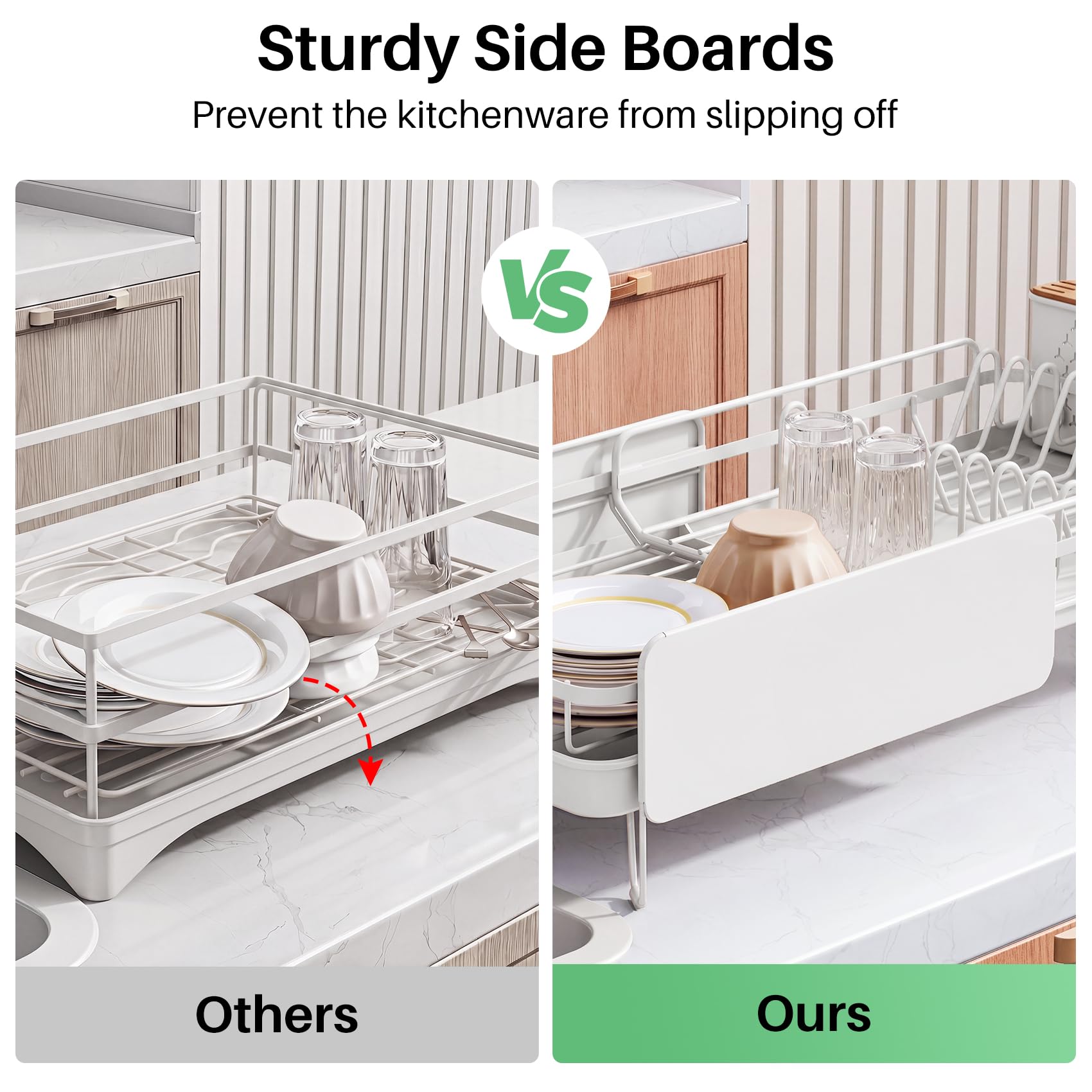 Large Dish Drying Rack for Kitchen Counter