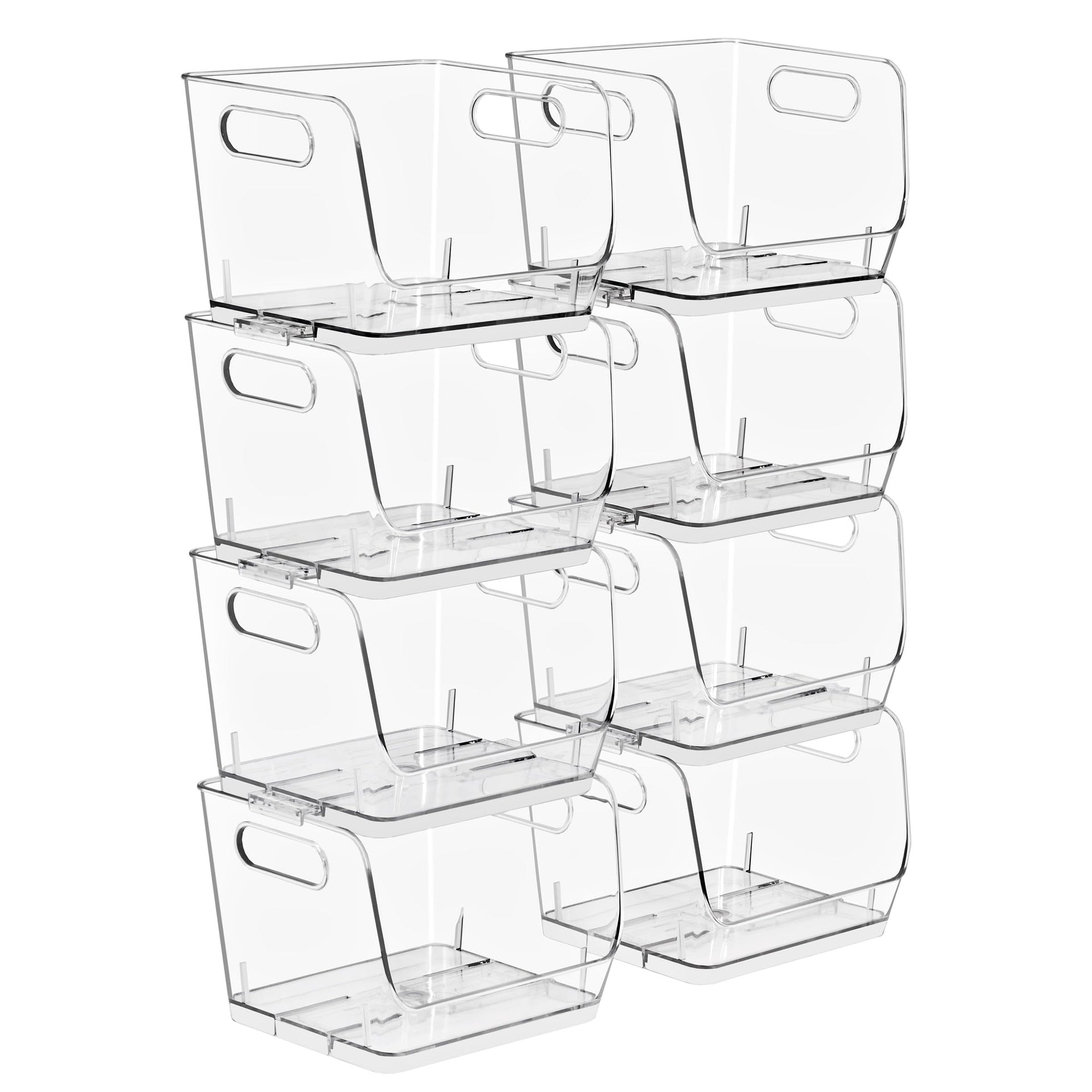 Stackable Storage Bins Open Front