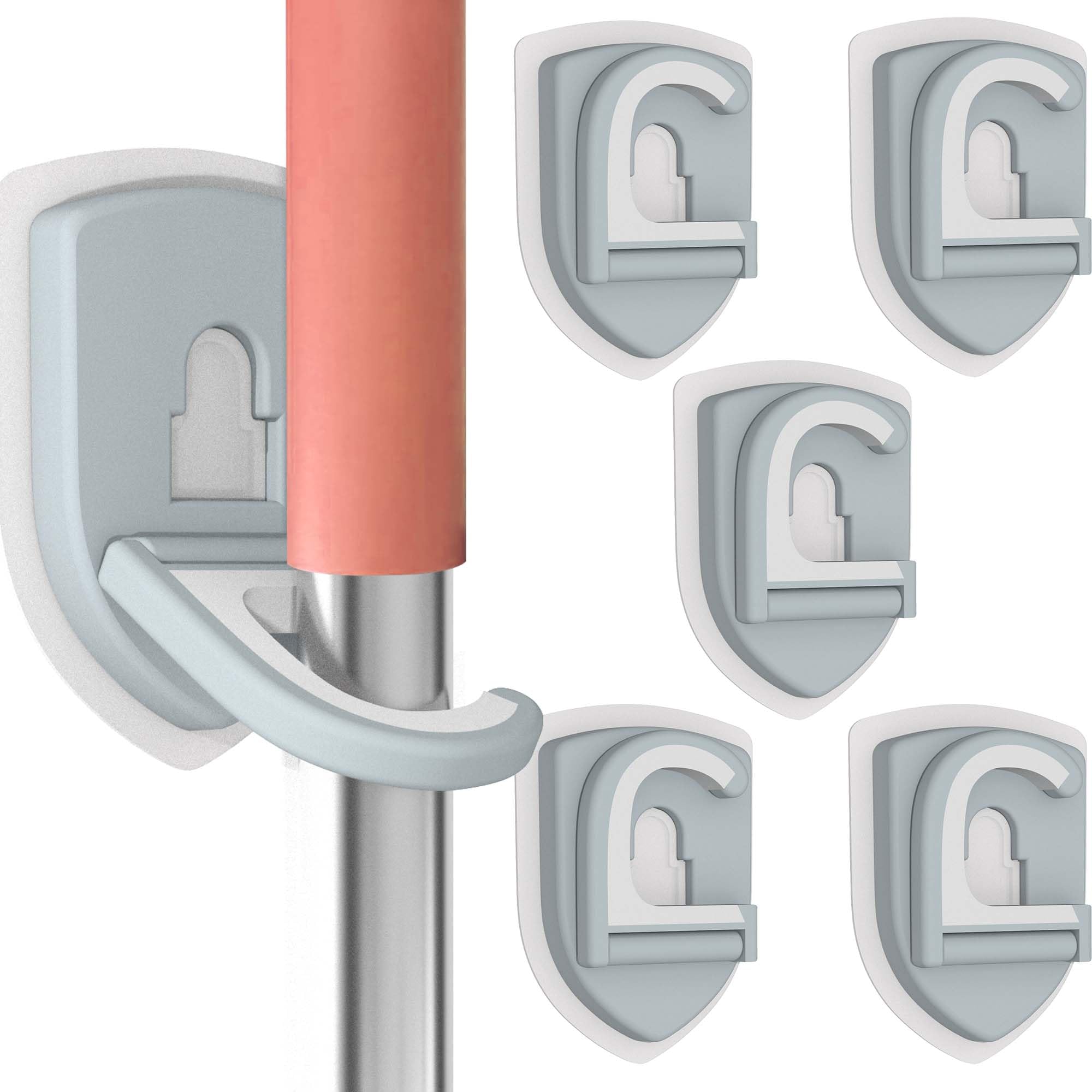 Broom Holder Wall Mount Self Adhesive (5 Count)