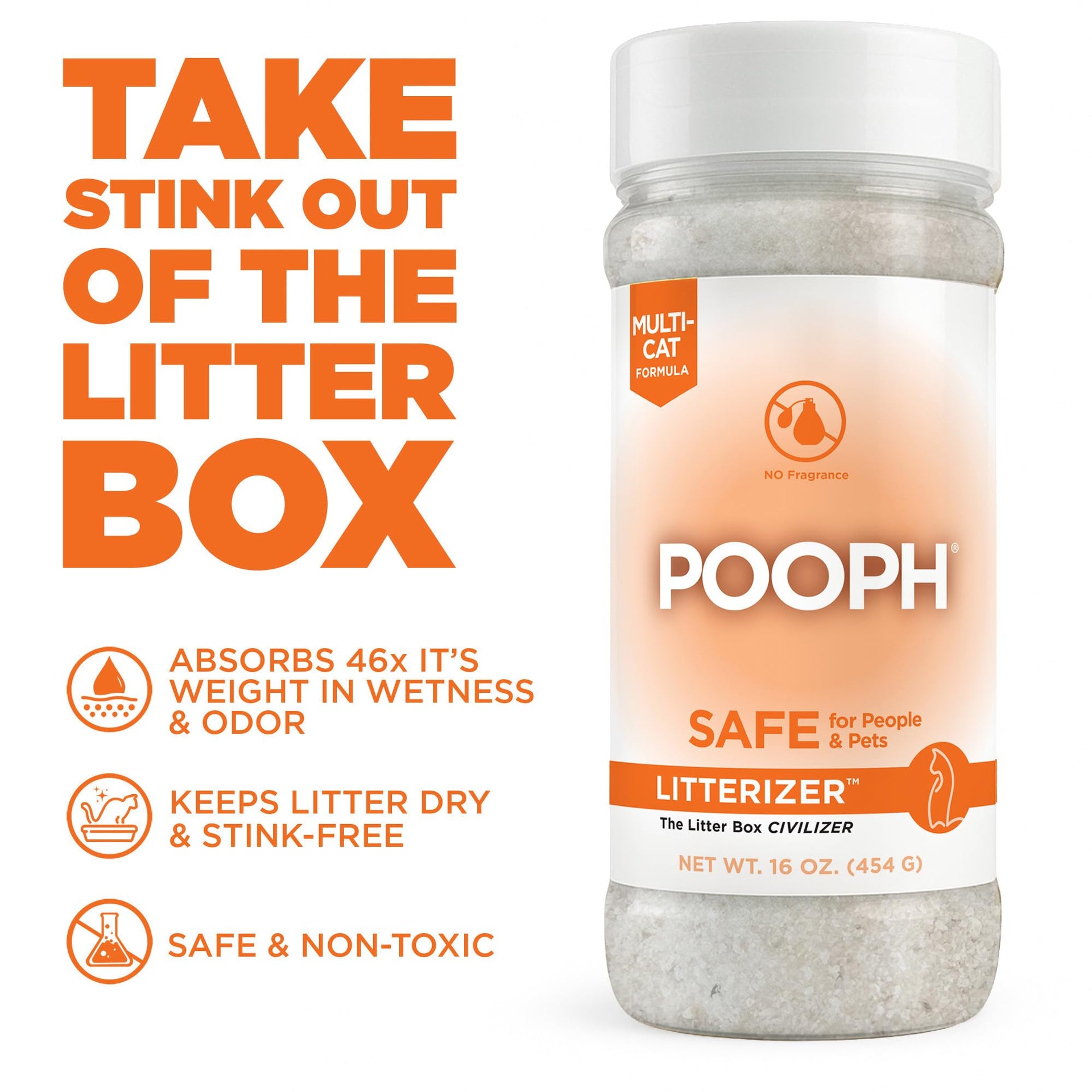 Litterizer Cat Litter Odor Eliminator Additive (16 Ounce)
